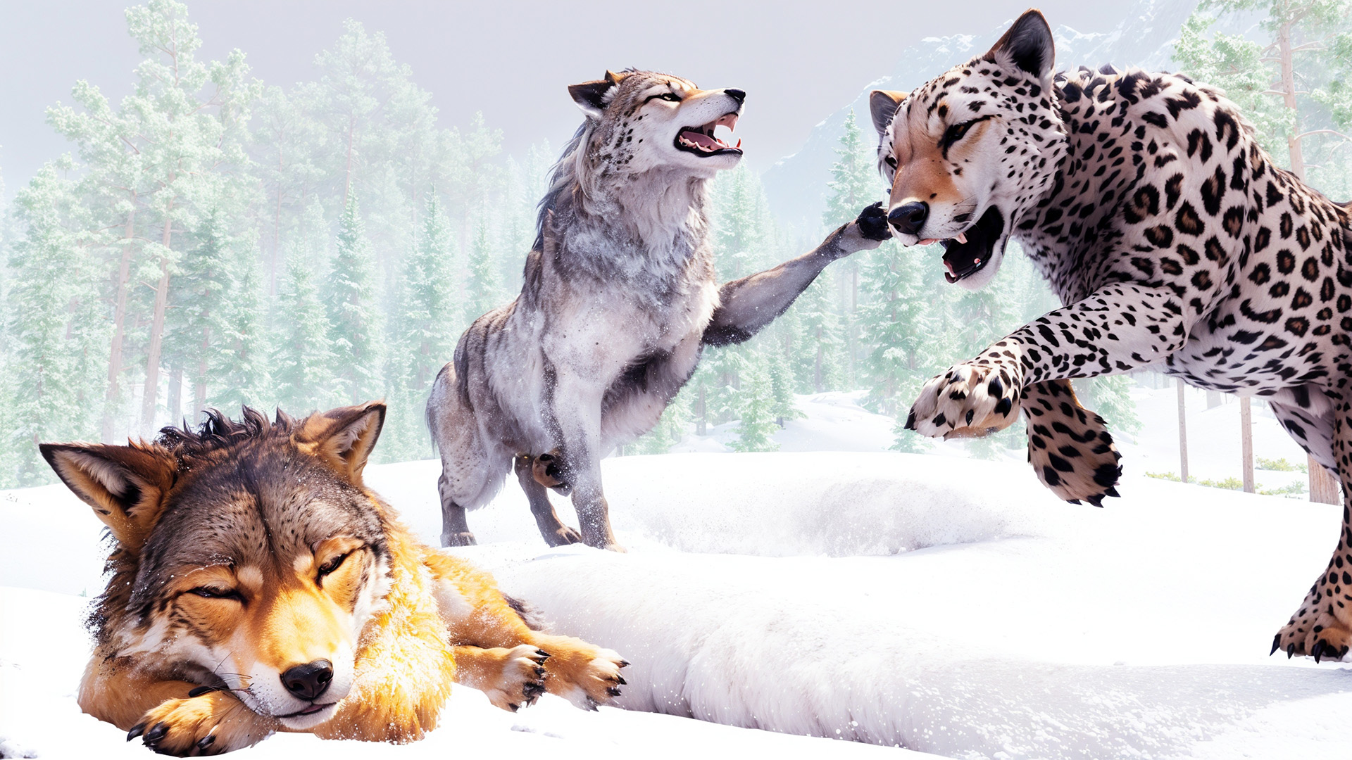 اسکرین شات 5 بازی Virtual Arctic Wolf Family Sim