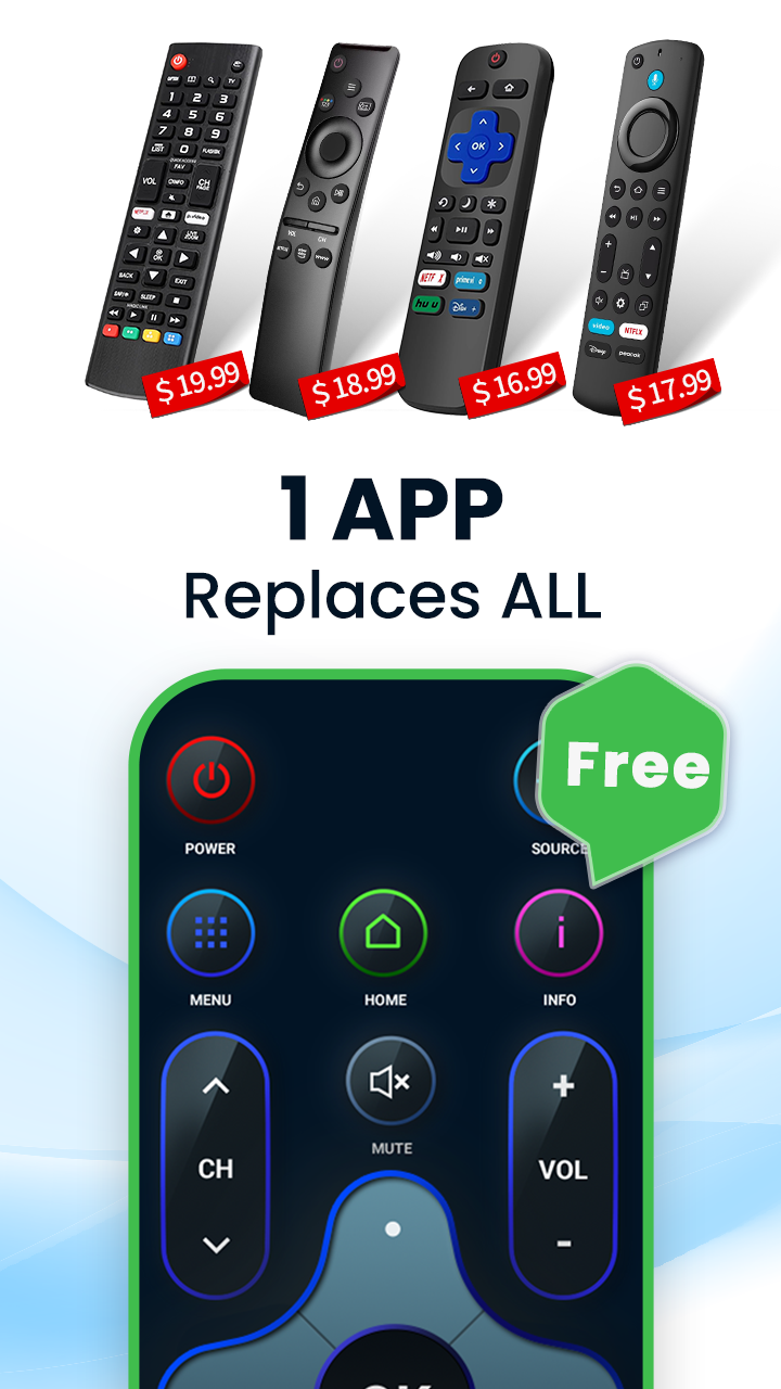 اسکرین شات 4 برنامه Universal TV Remote Control