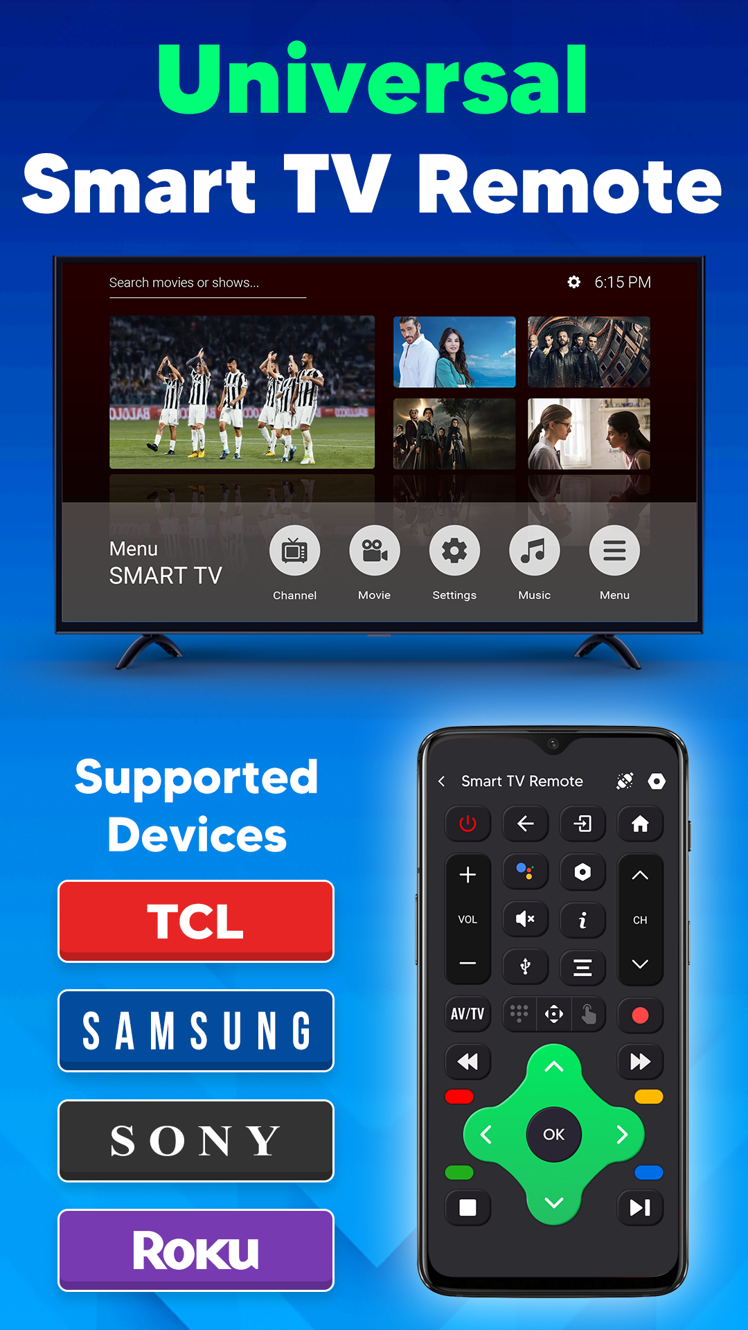 اسکرین شات 1 برنامه Universal TV Remote Control
