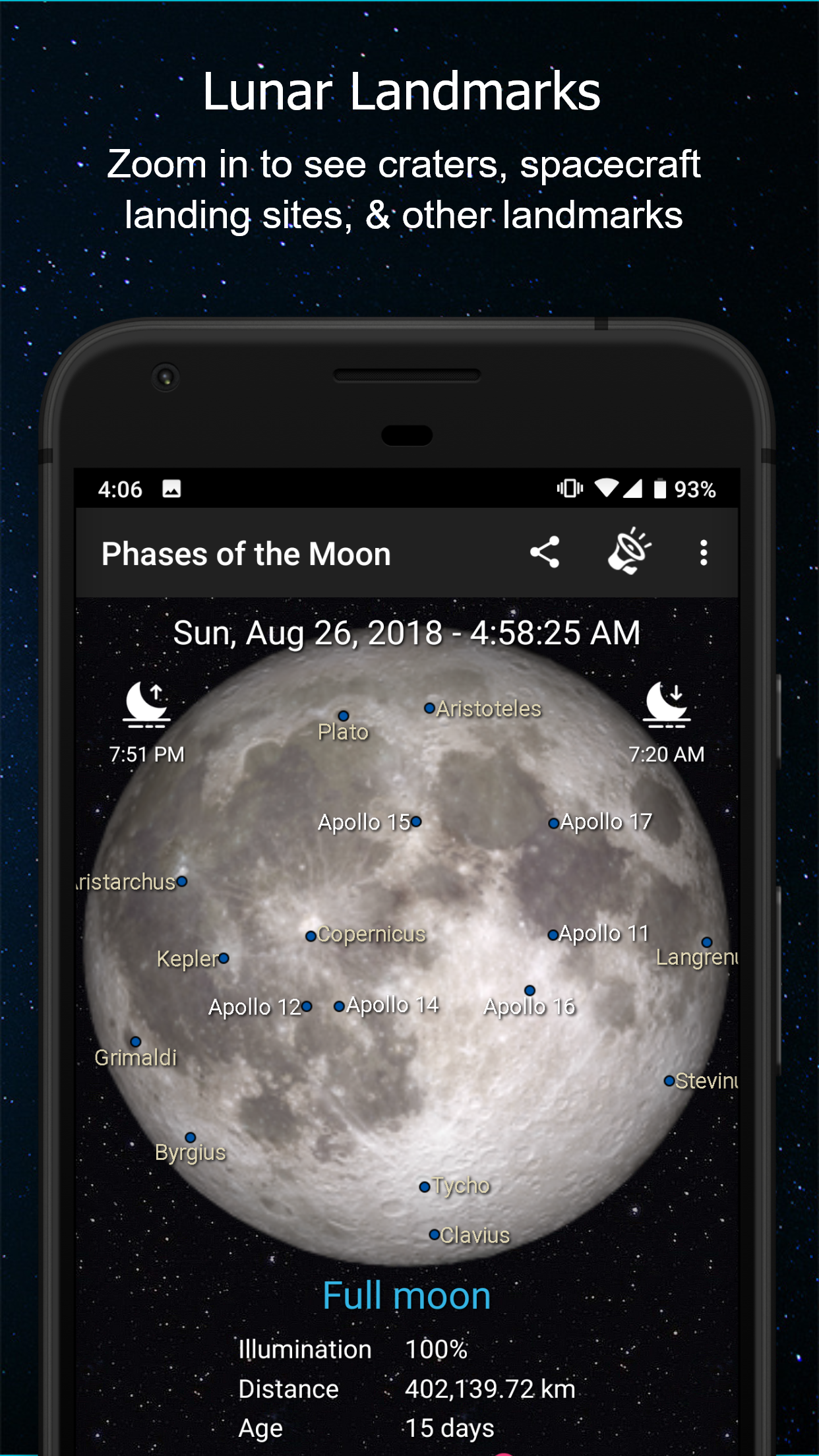 اسکرین شات 2 برنامه Phases of the Moon