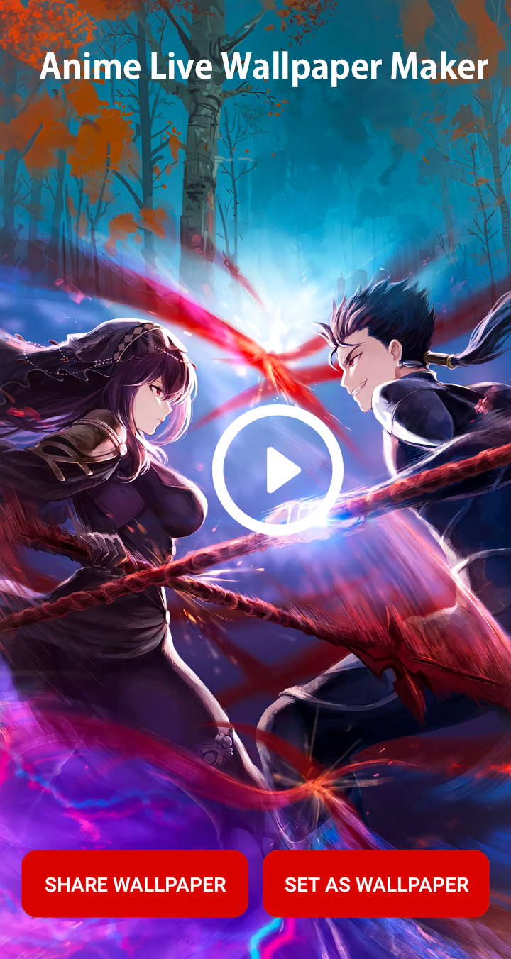 اسکرین شات 4 برنامه Anime Live Wallpaper Maker