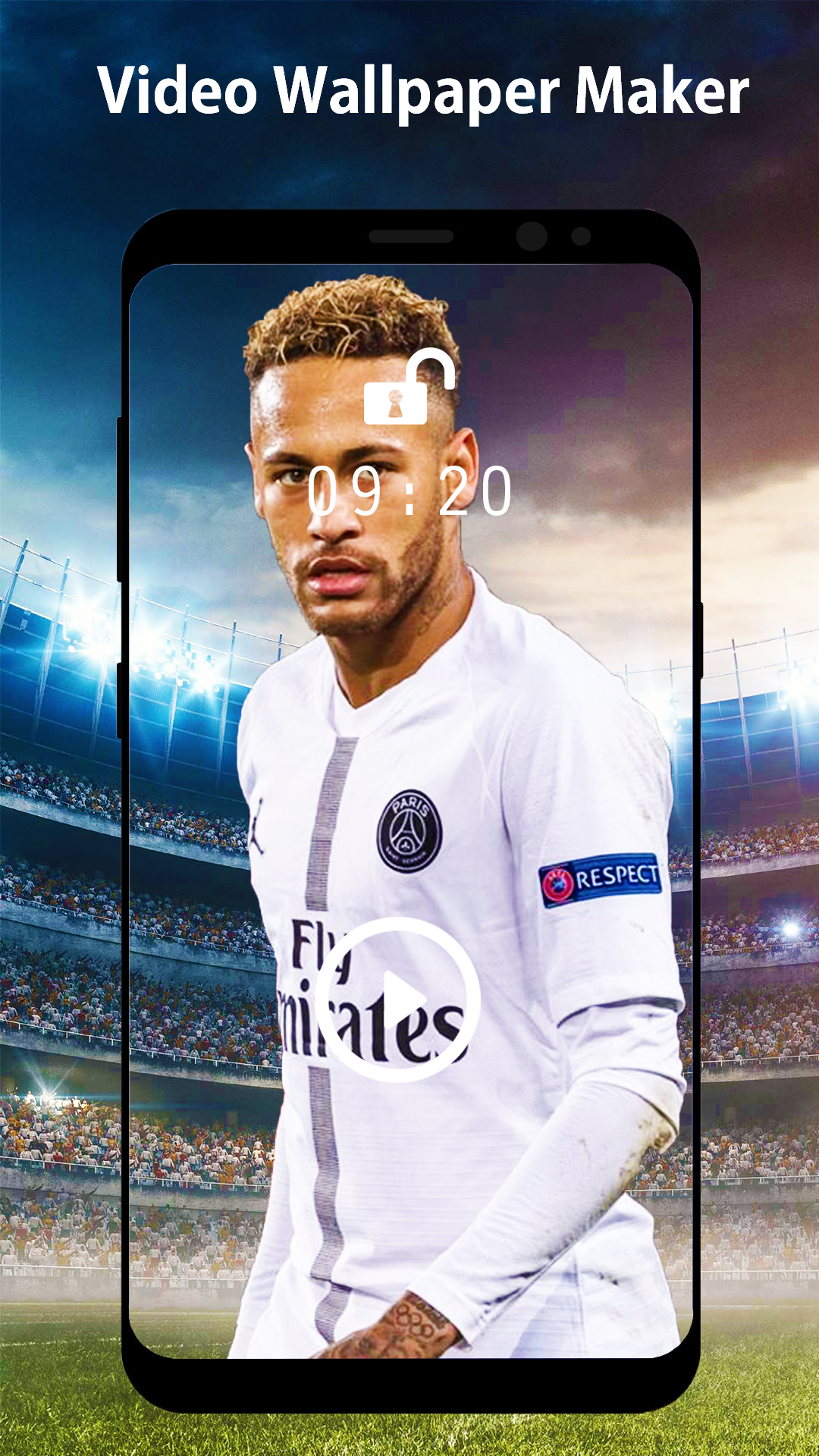 اسکرین شات 5 برنامه Football Live Wallpaper Maker