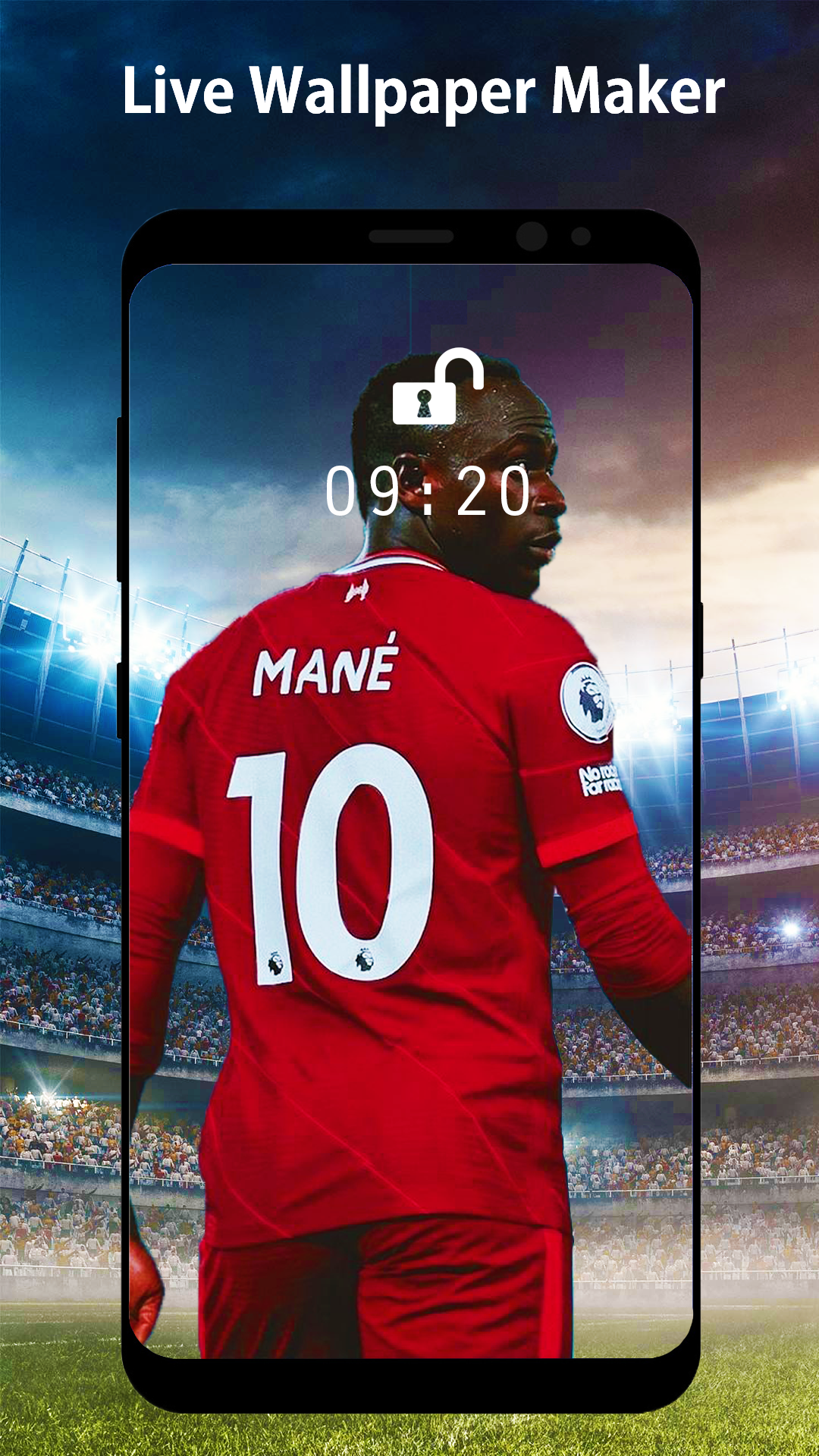 اسکرین شات 4 برنامه Football Live Wallpaper Maker