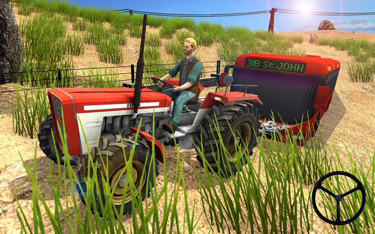 اسکرین شات 2 بازی Farming Tractor Pull Bus Games