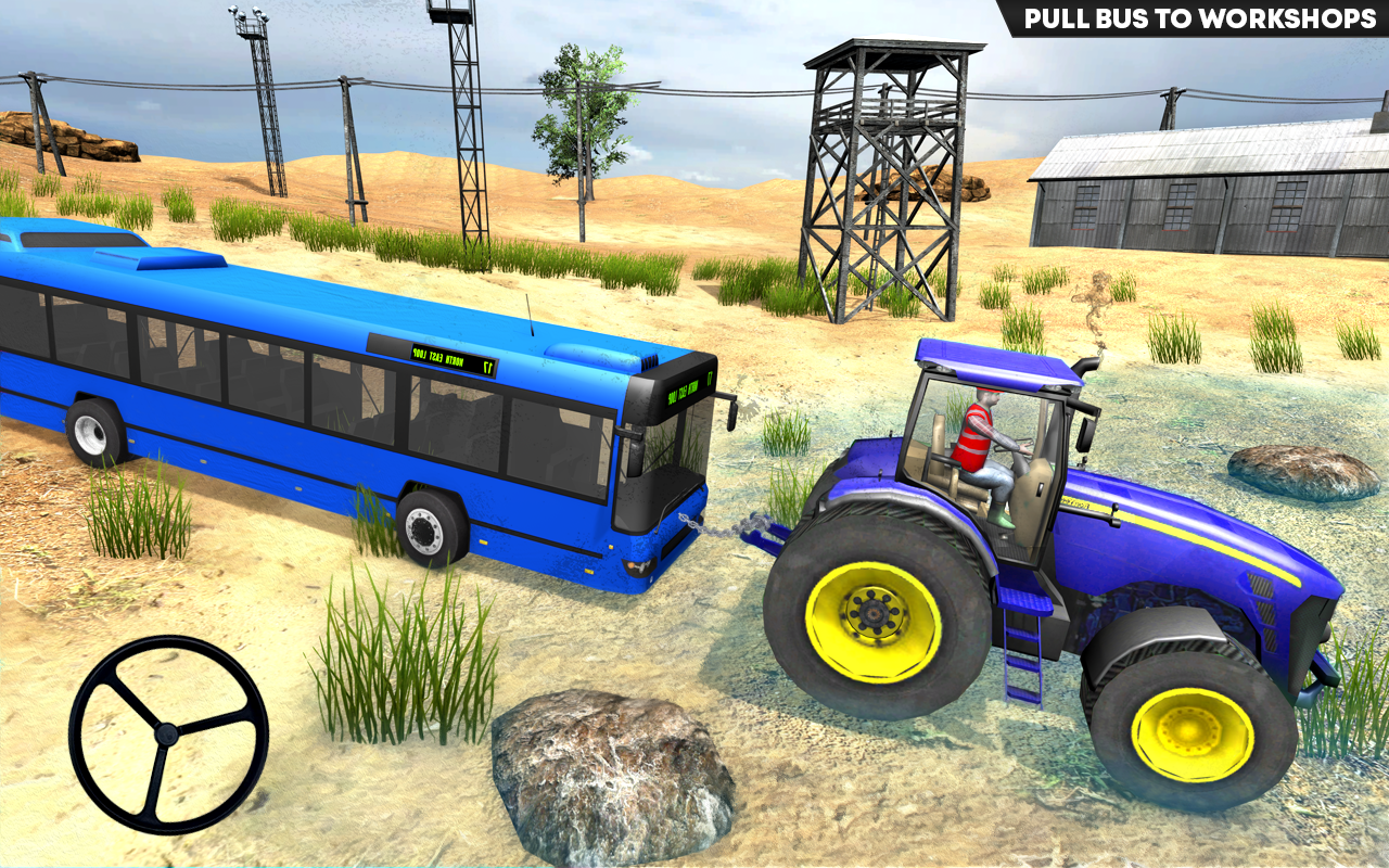 اسکرین شات 1 بازی Farming Tractor Pull Bus Games