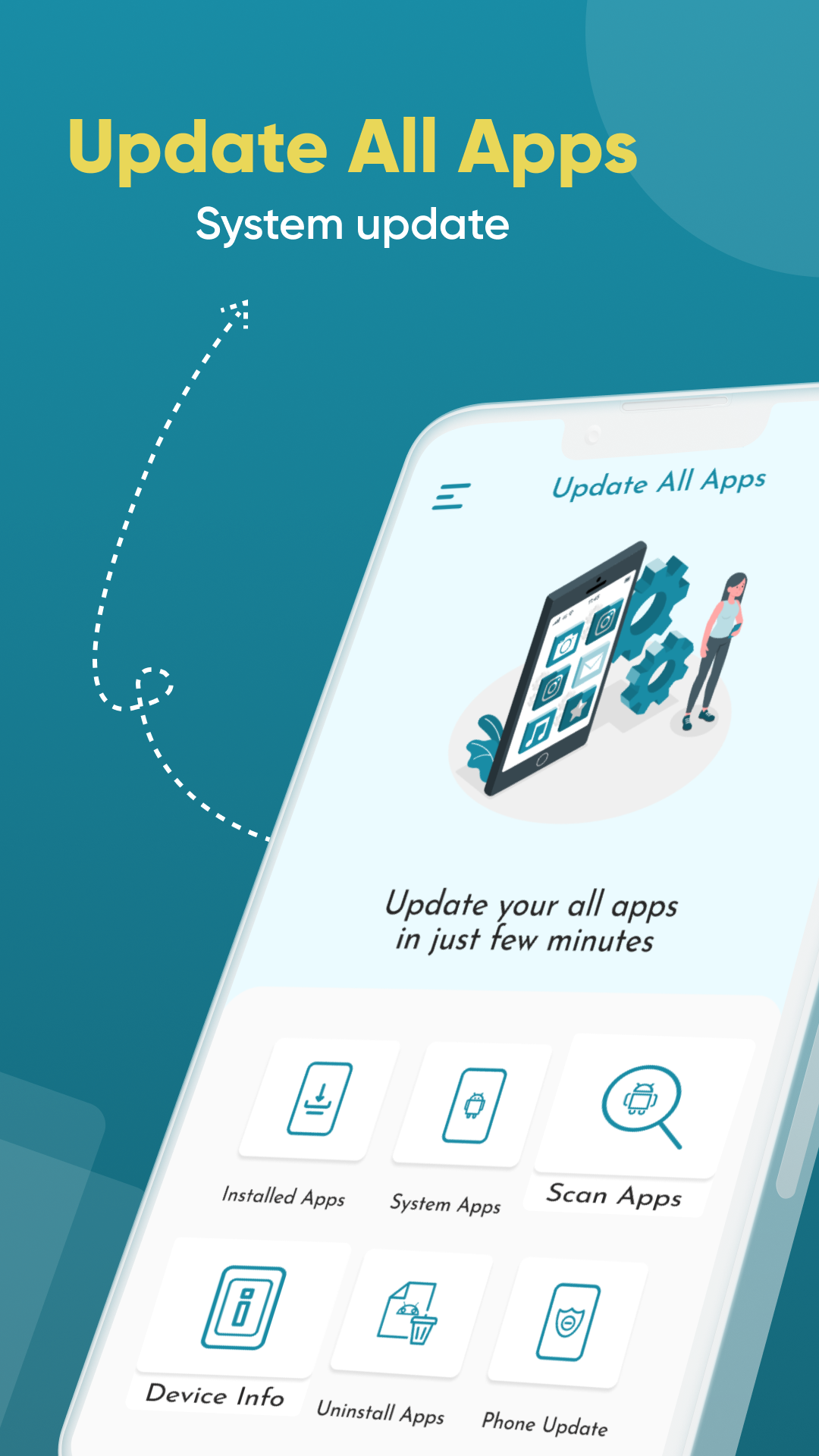 اسکرین شات 1 برنامه Update All Apps: System Update