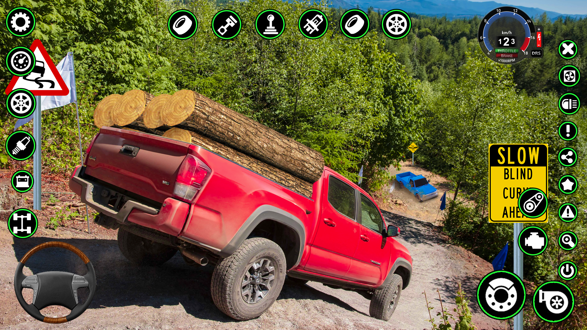اسکرین شات 1 برنامه Pickup Truck Simulator Offroad