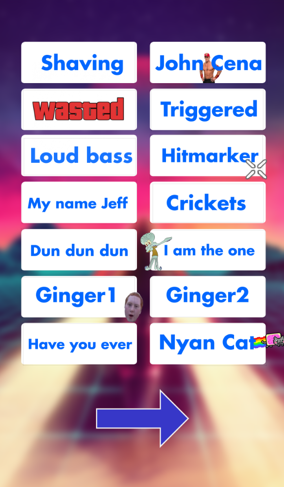 اسکرین شات 2 برنامه Meme Soundboard