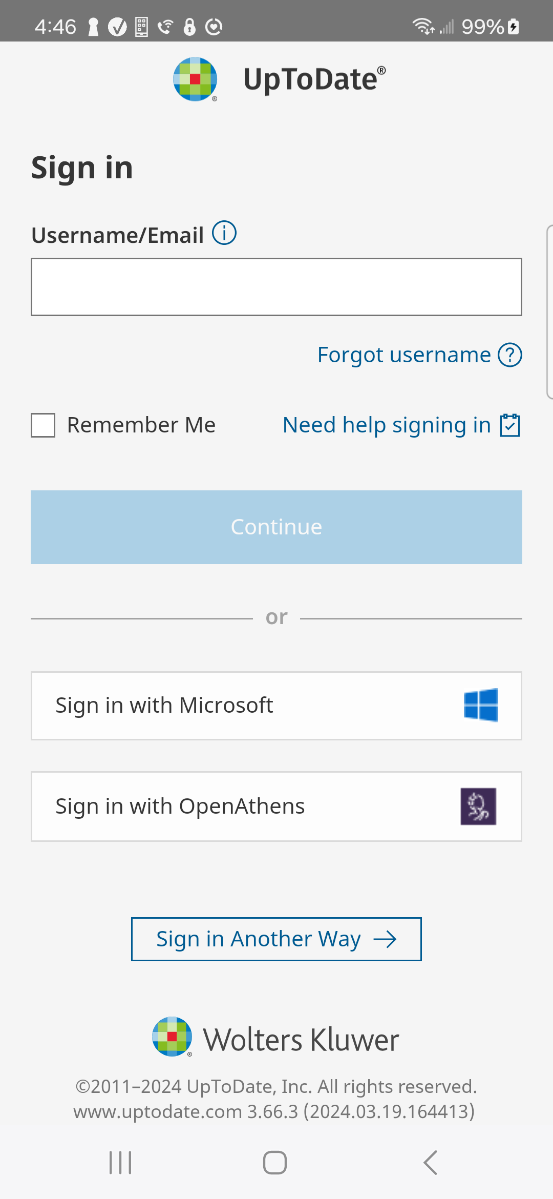 اسکرین شات 1 برنامه UpToDate