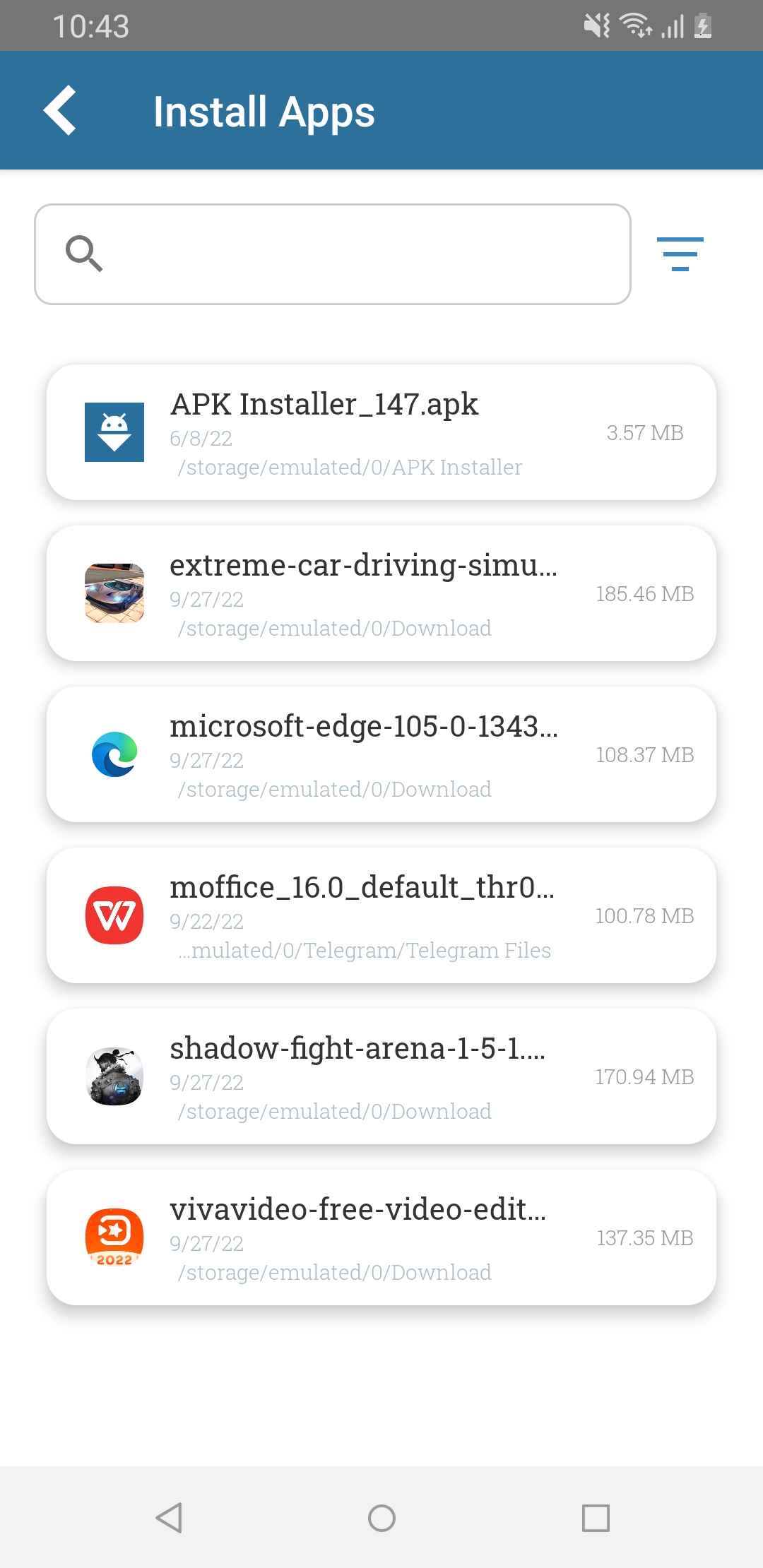 اسکرین شات 2 برنامه APK Installer by Uptodown