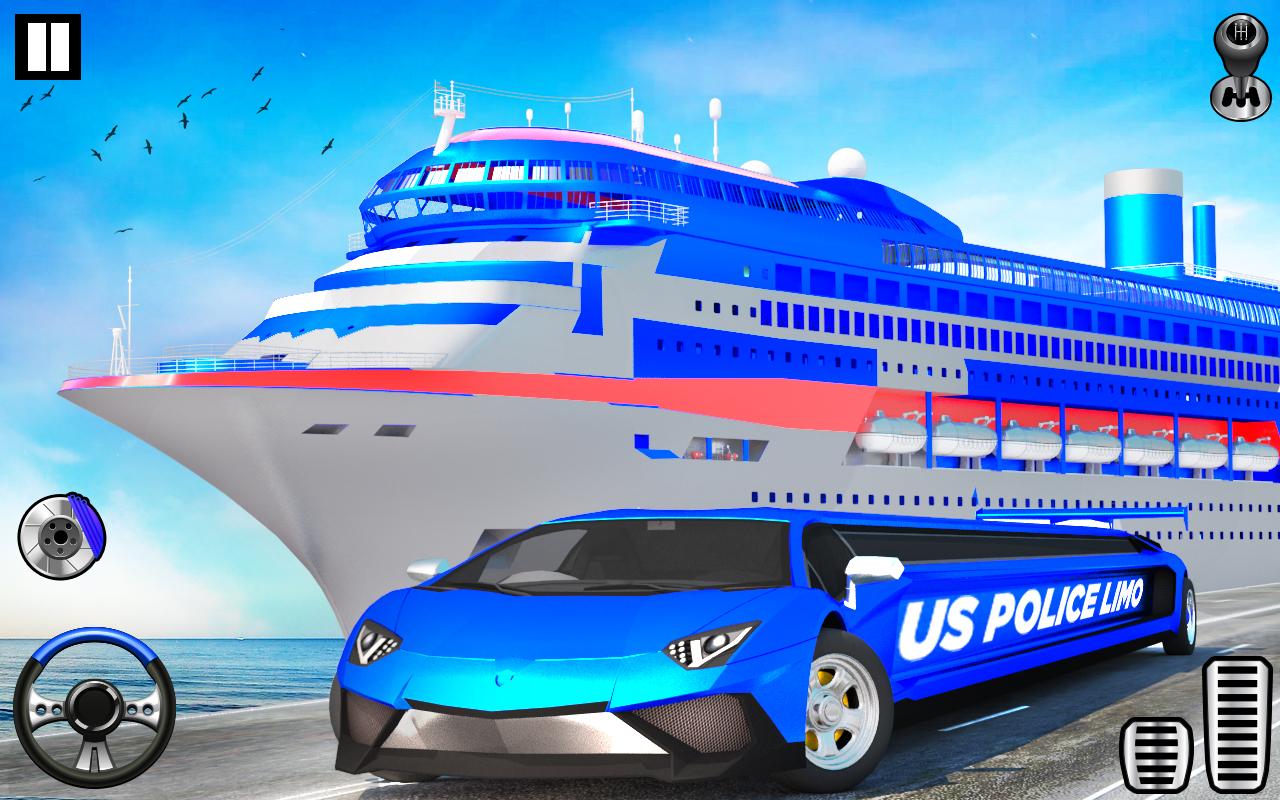 اسکرین شات 3 بازی US Police Transport Car Games