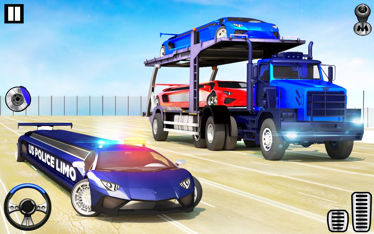 اسکرین شات 4 بازی US Police Transport Car Games