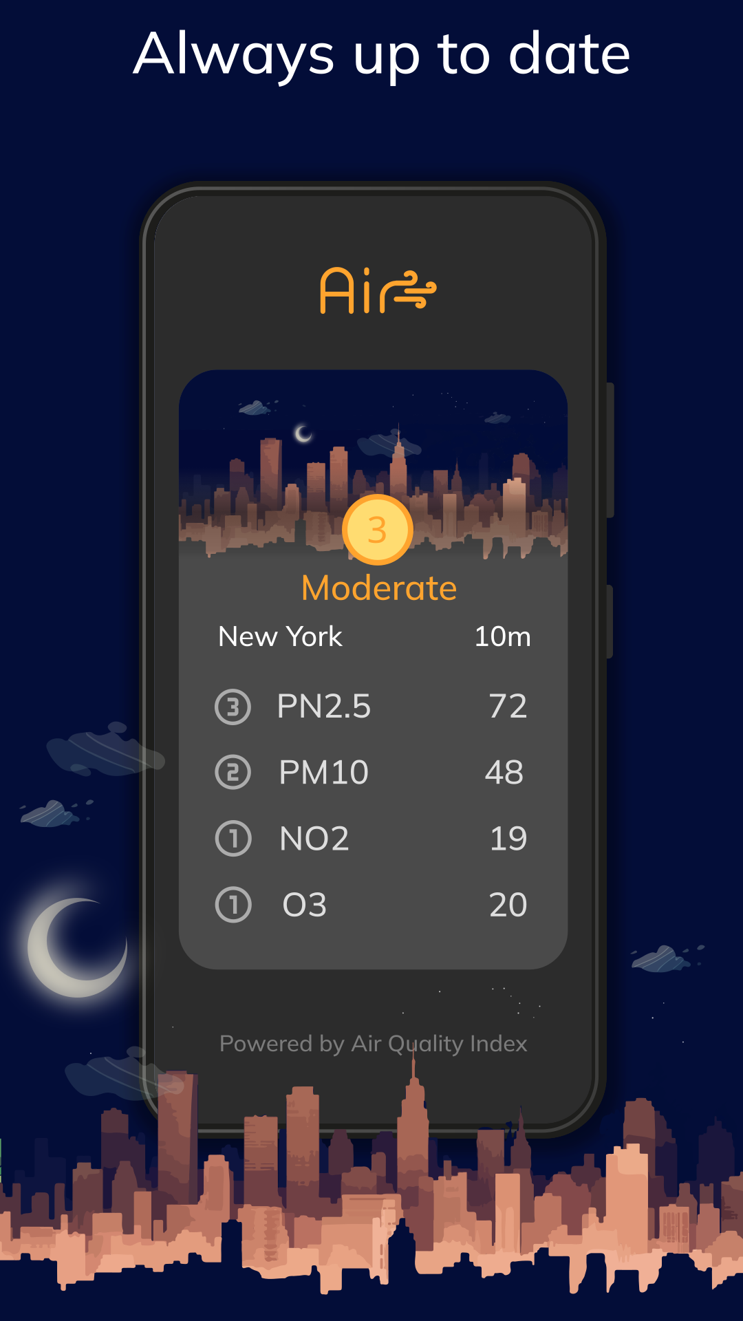 اسکرین شات 2 برنامه Air - Pollution around you