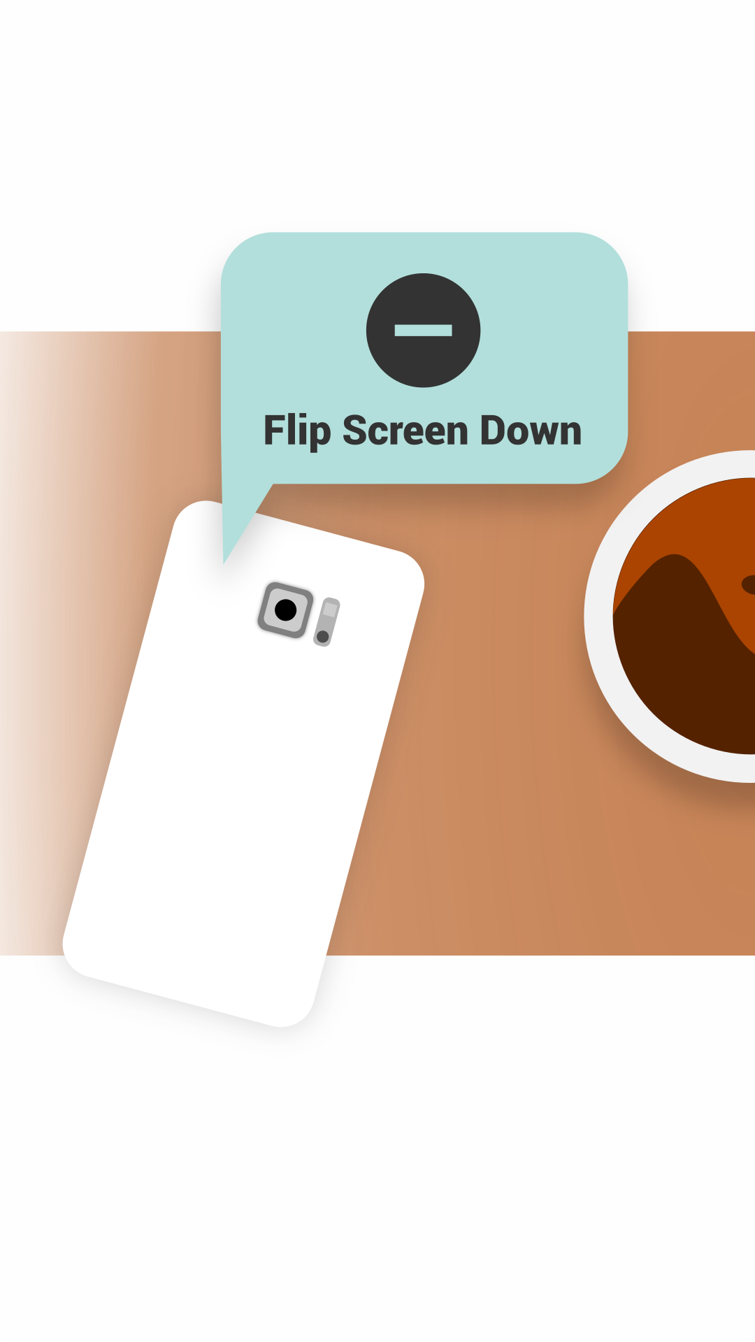 اسکرین شات 3 برنامه Flip DND: Flip to shhh..shush!
