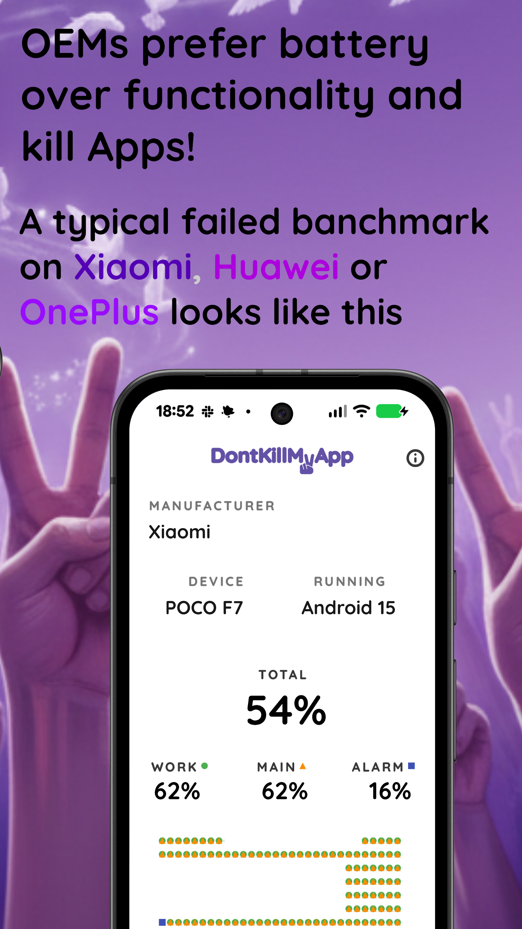 اسکرین شات 2 برنامه DontKillMyApp: Make apps work