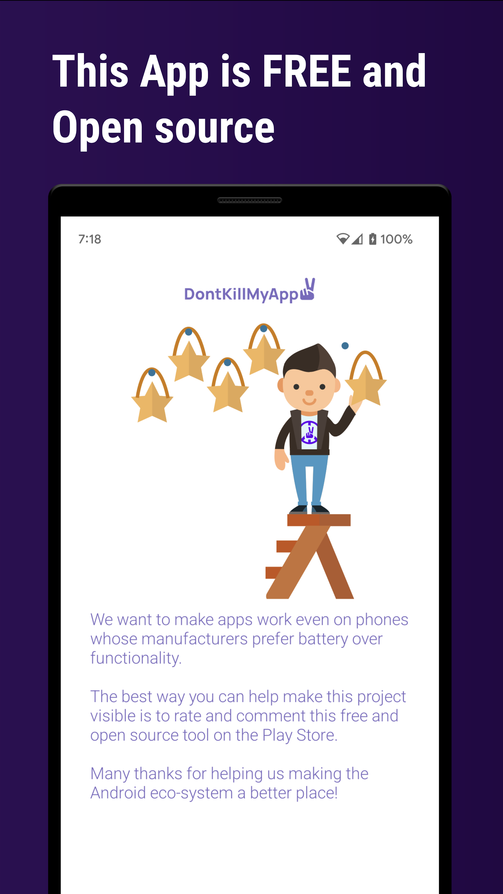 اسکرین شات 5 برنامه DontKillMyApp: Make apps work