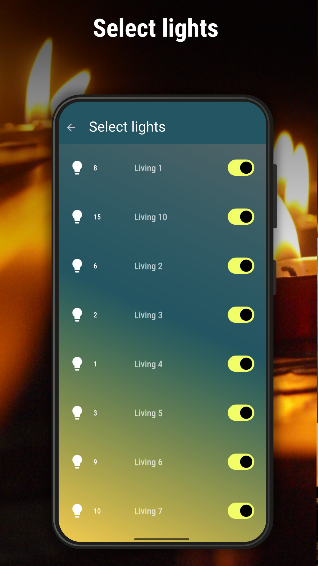 اسکرین شات 7 برنامه hueManic: HUE / Tradfri Show
