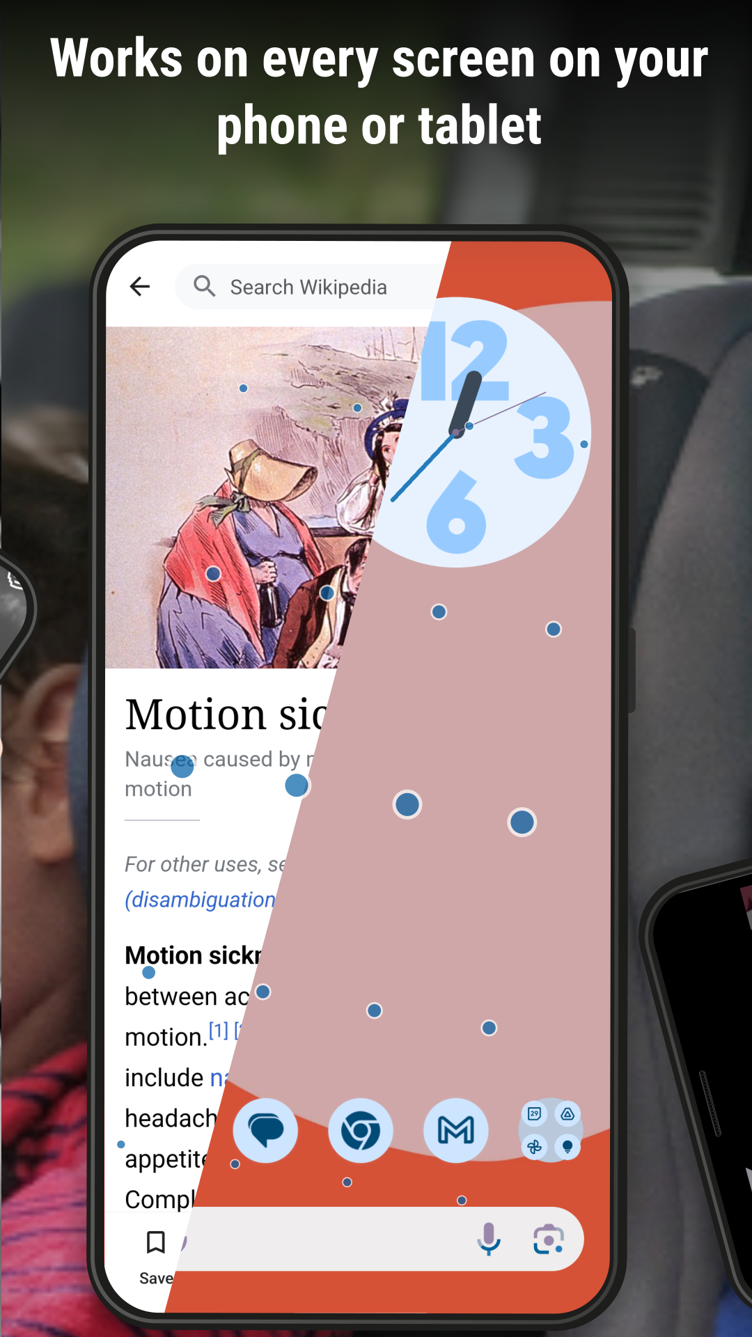 اسکرین شات 4 برنامه KineStop: Car sickness aid