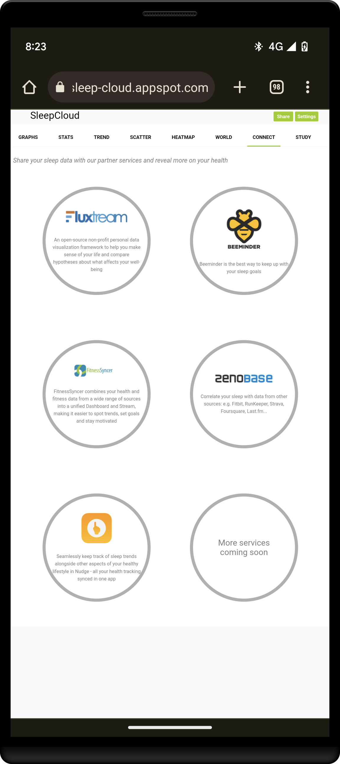 اسکرین شات 4 برنامه SleepCloud: Backup for Sleep