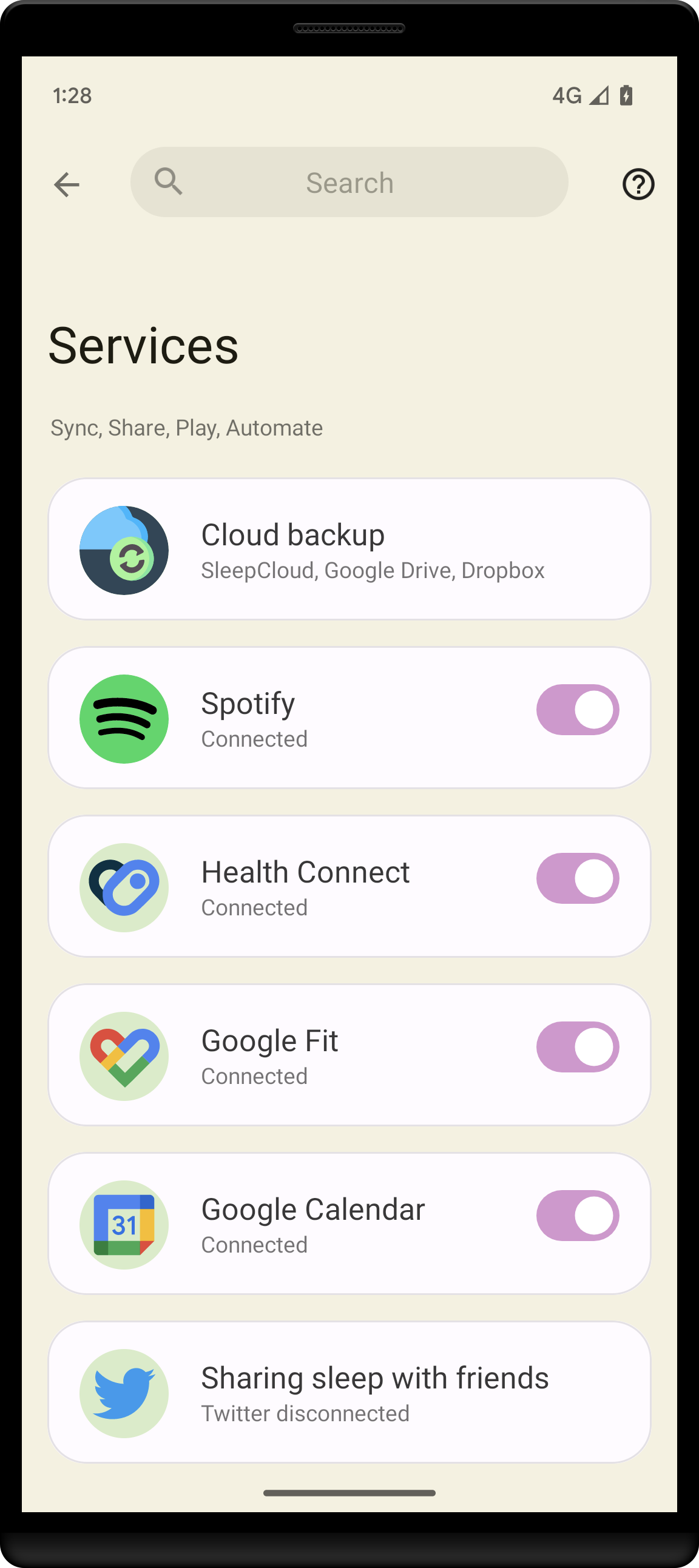 اسکرین شات 5 برنامه SleepCloud: Backup for Sleep