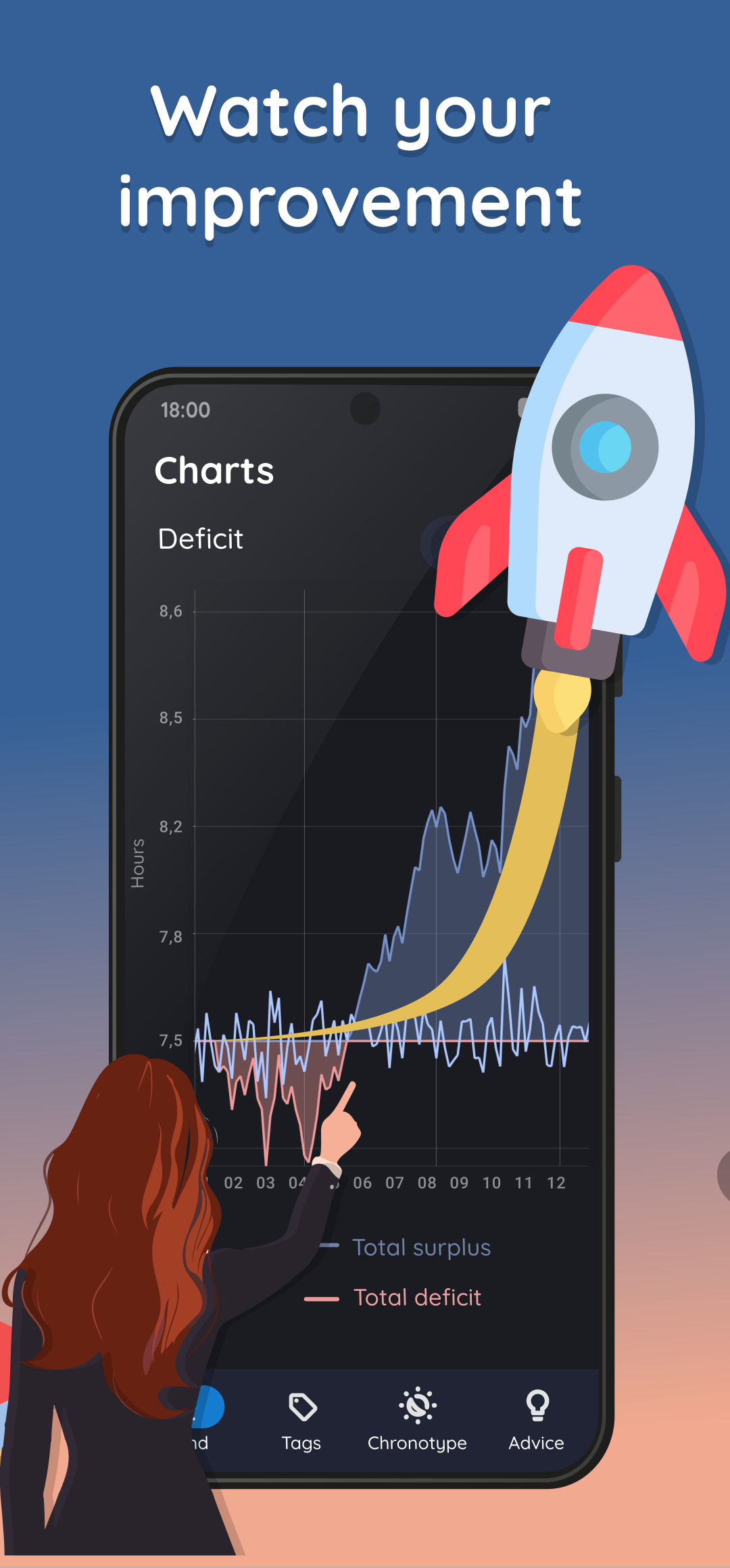 اسکرین شات 5 برنامه Sleep as Android: Smart alarm