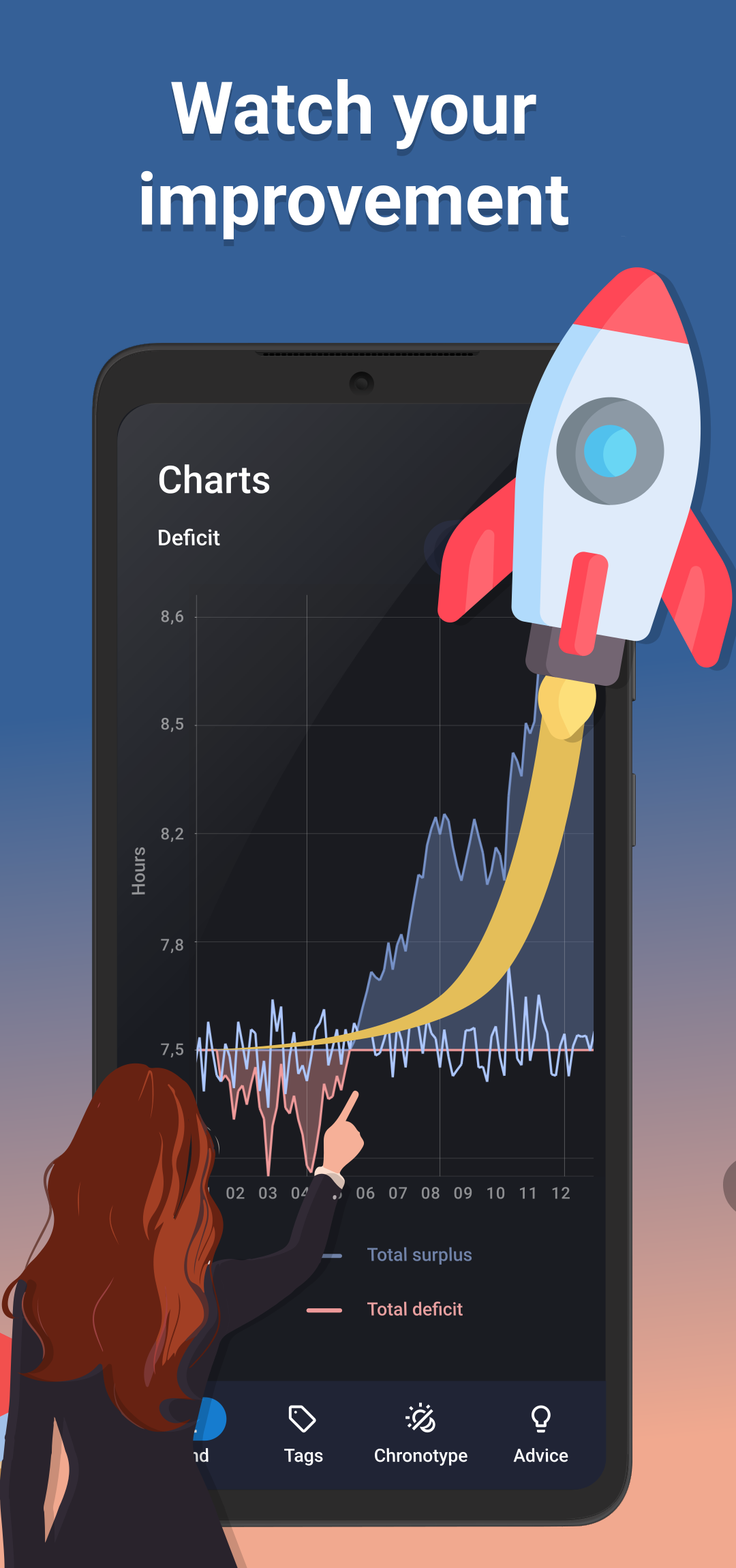 اسکرین شات 5 برنامه Sleep as Android: Smart alarm