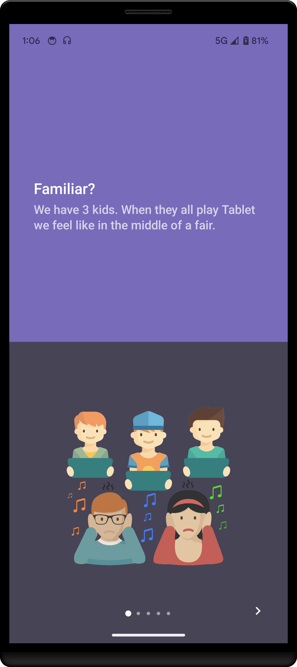 اسکرین شات 3 برنامه Voli: Volume limiter for Kids