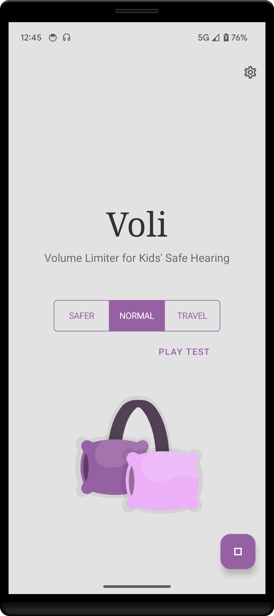اسکرین شات 1 برنامه Voli: Volume limiter for Kids