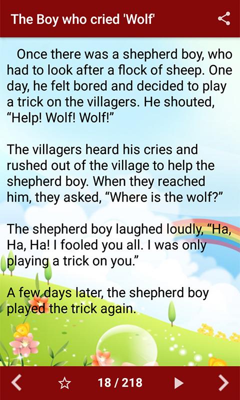 اسکرین شات 7 برنامه English Kids Stories