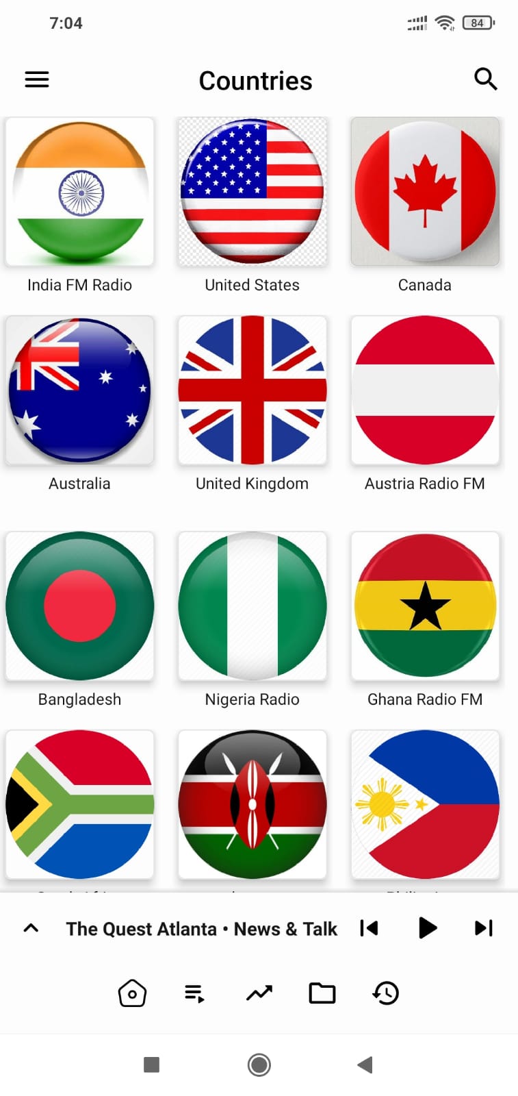 اسکرین شات 2 برنامه Online Radio FM