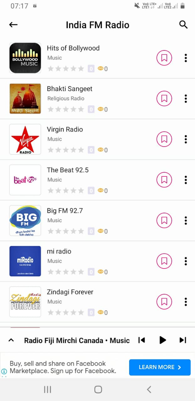 اسکرین شات 4 برنامه Online Radio FM