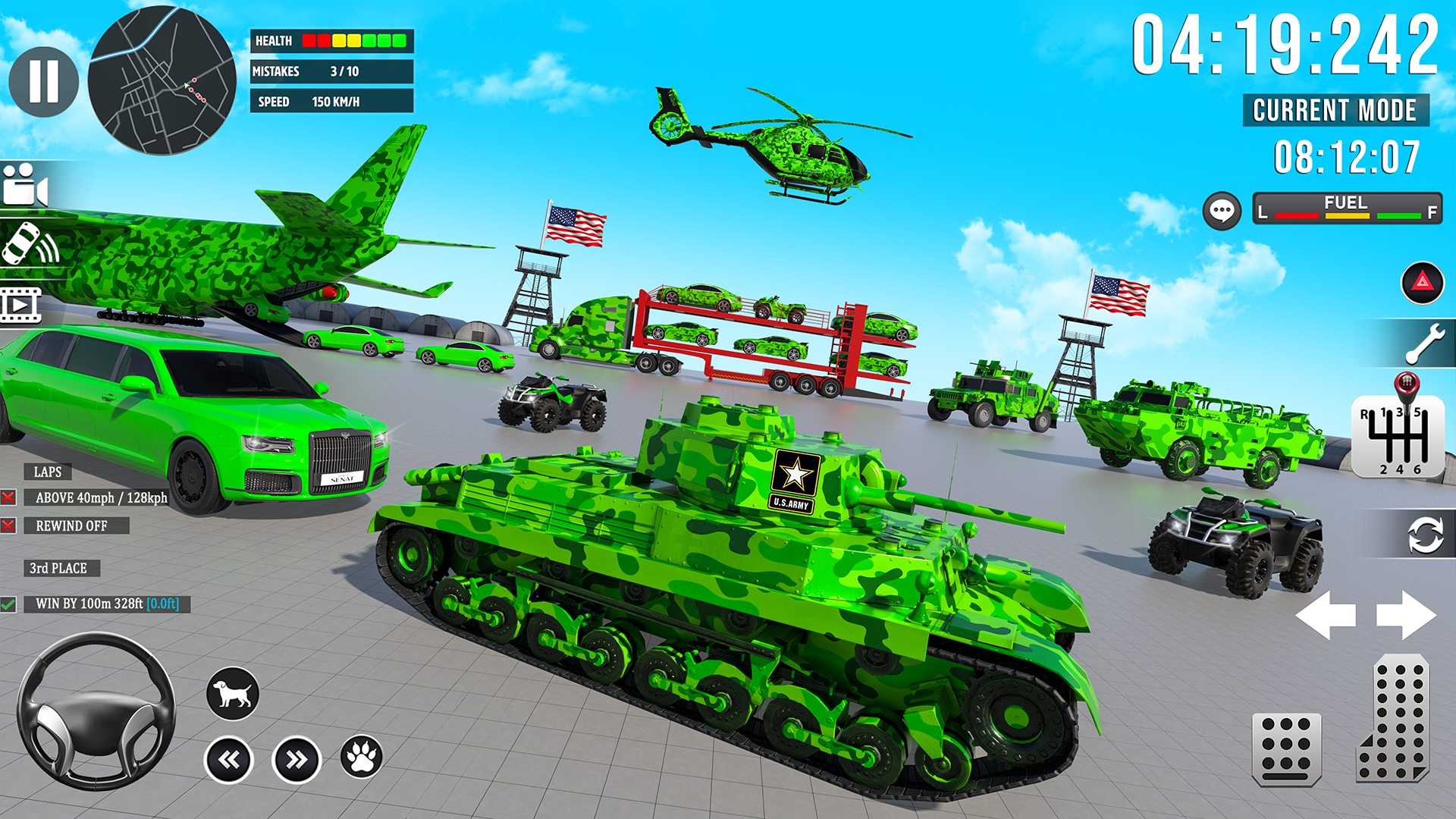اسکرین شات 4 برنامه Army Vehicle:Truck Transporter