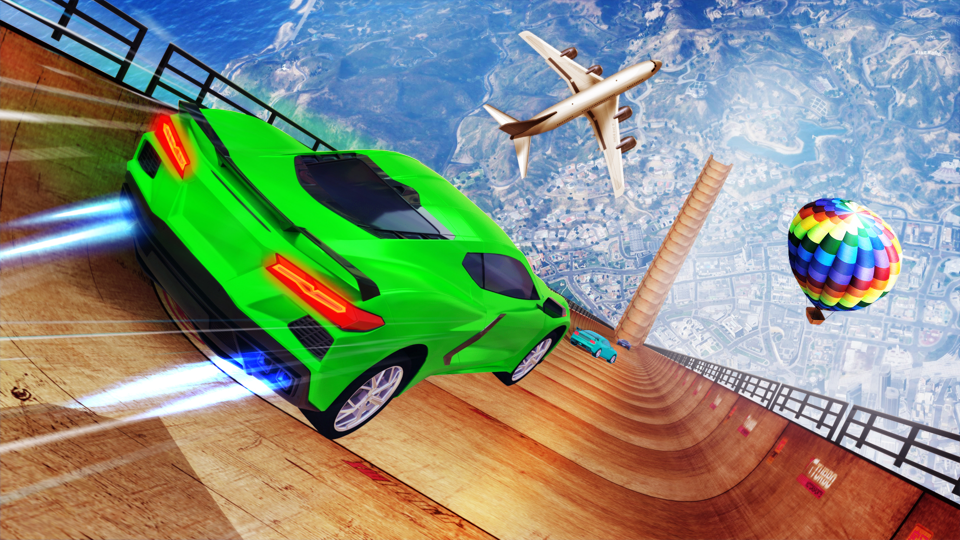 اسکرین شات 5 بازی Real Mega Ramp Car Stunt Games