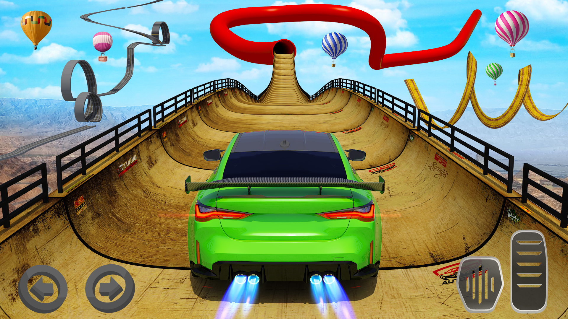 اسکرین شات 3 بازی Real Mega Ramp Car Stunt Games