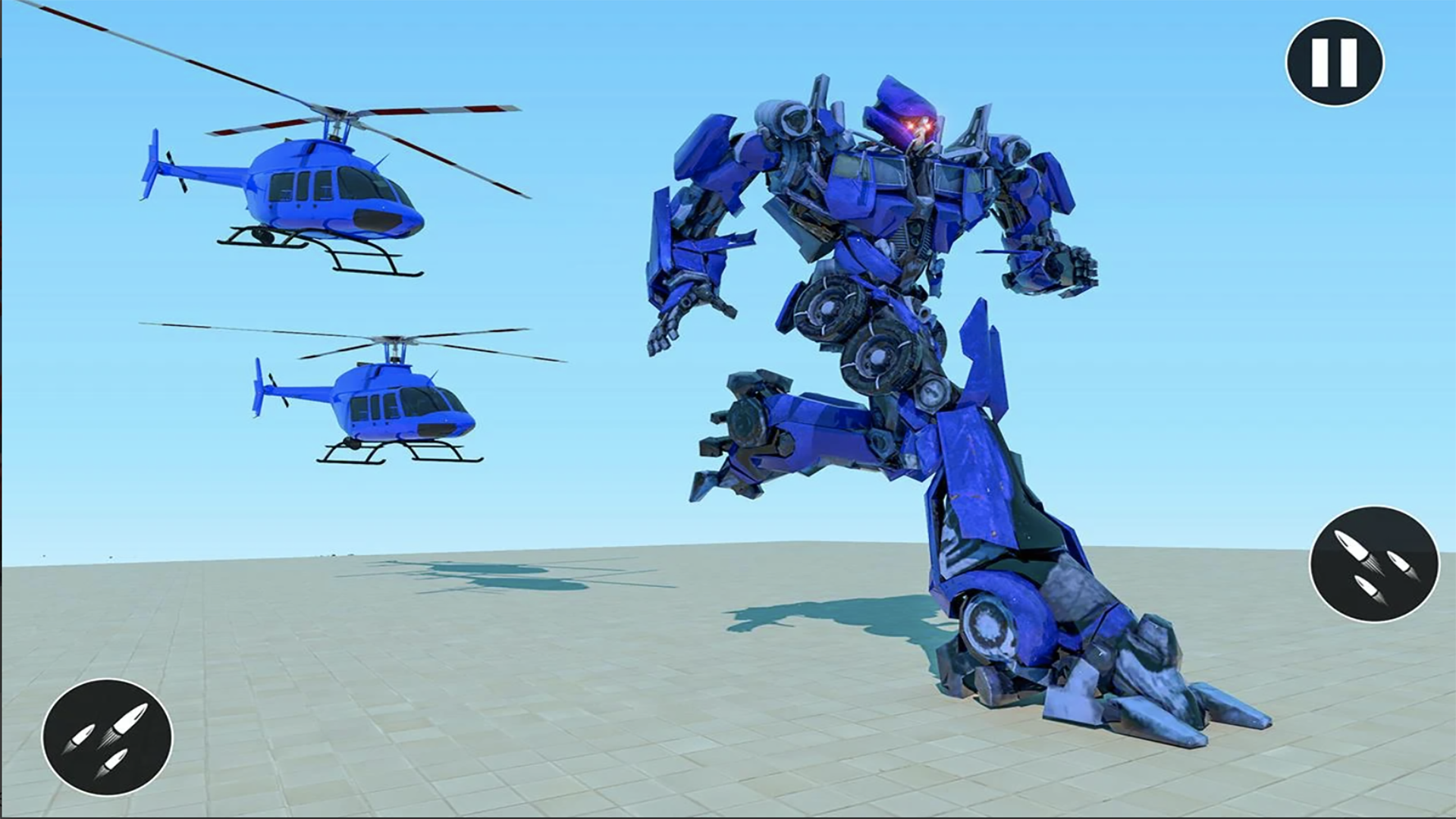 اسکرین شات 8 بازی Police Car US War Robot Games