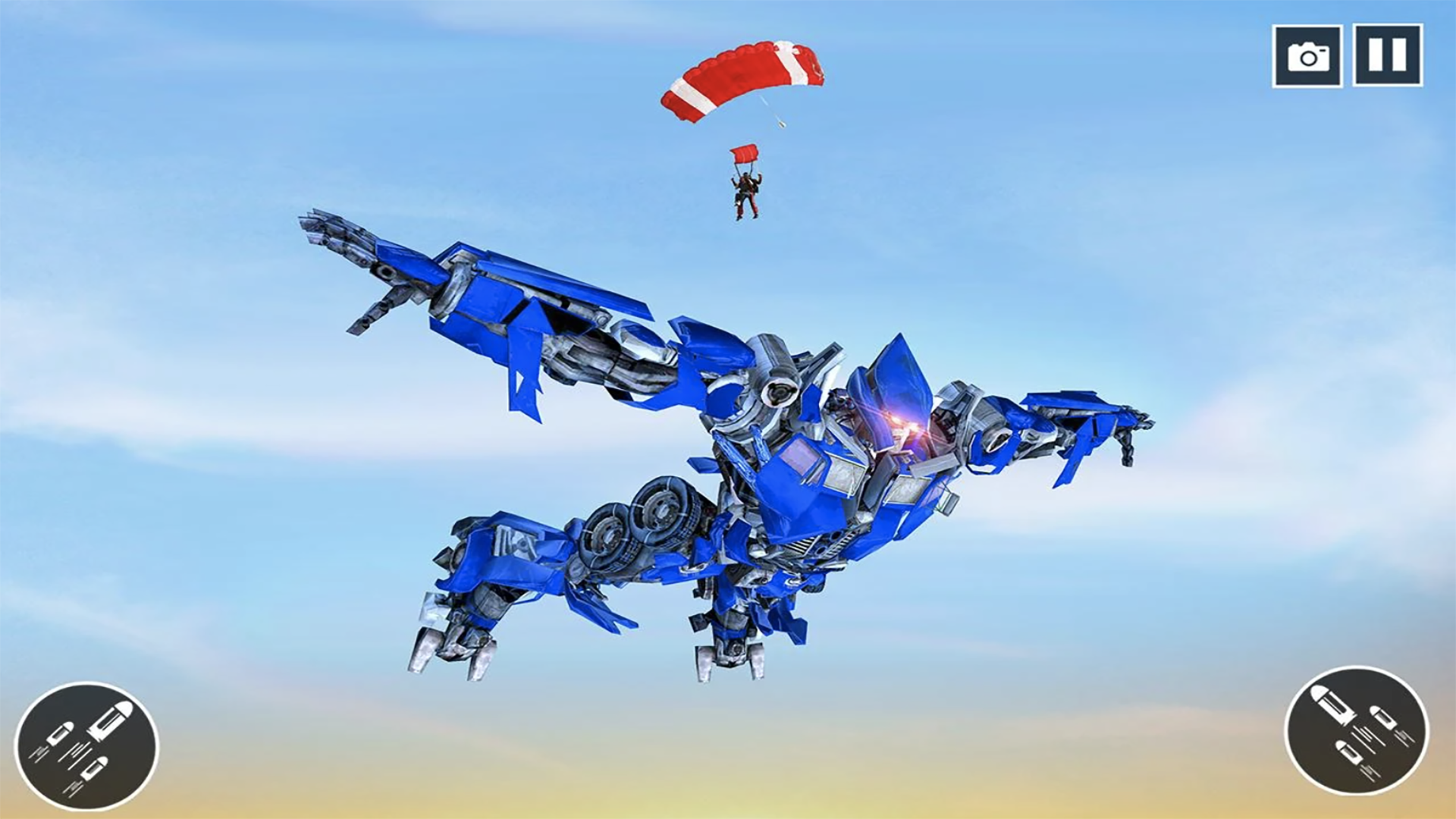 اسکرین شات 4 بازی Police Car US War Robot Games