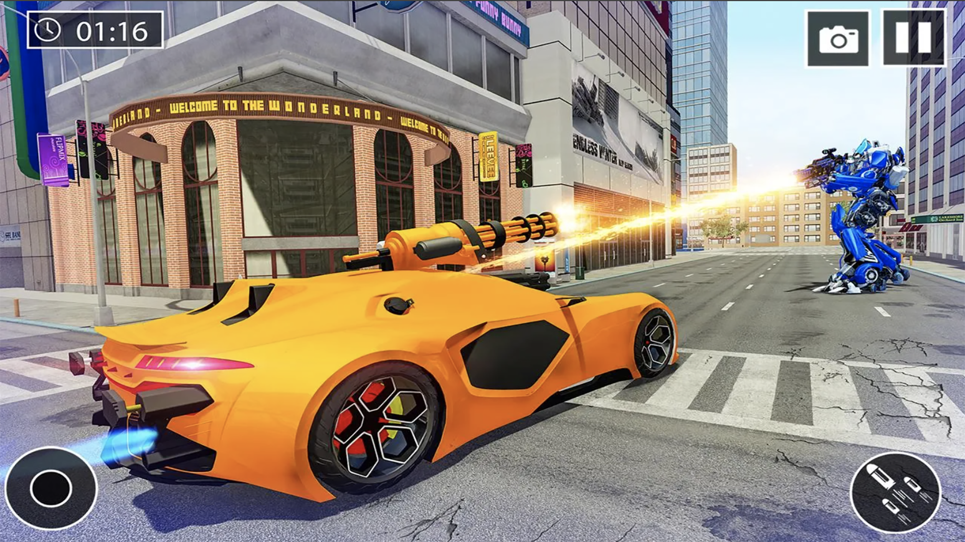 اسکرین شات 5 بازی Police Car US War Robot Games