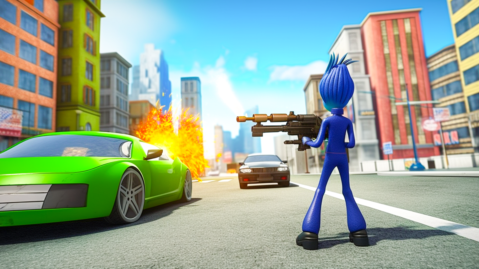 اسکرین شات 2 برنامه Dragon Stickman Shooting Games