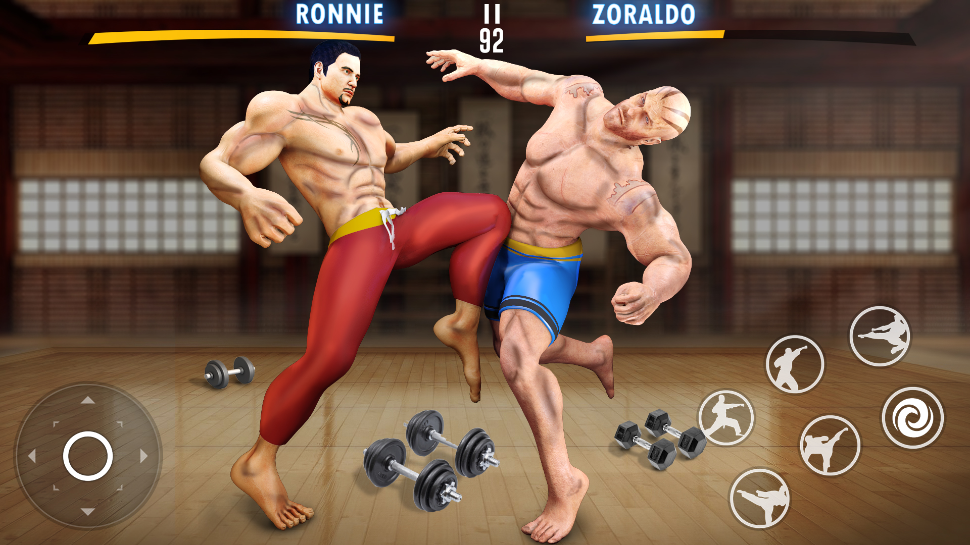 اسکرین شات 3 برنامه Kung Fu Heros: Fighting Game