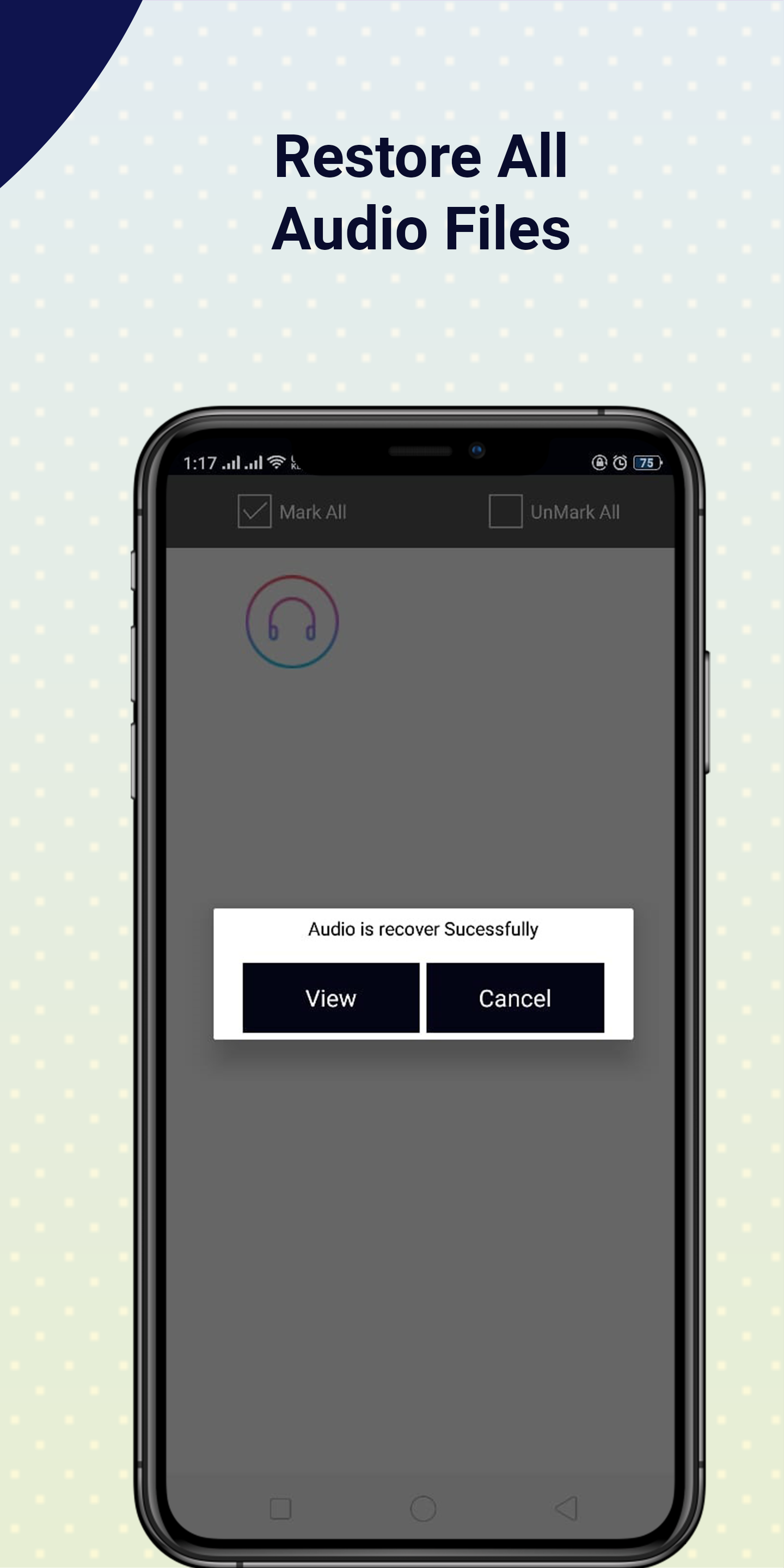 اسکرین شات 2 برنامه Recover Deleted Audio & Calls