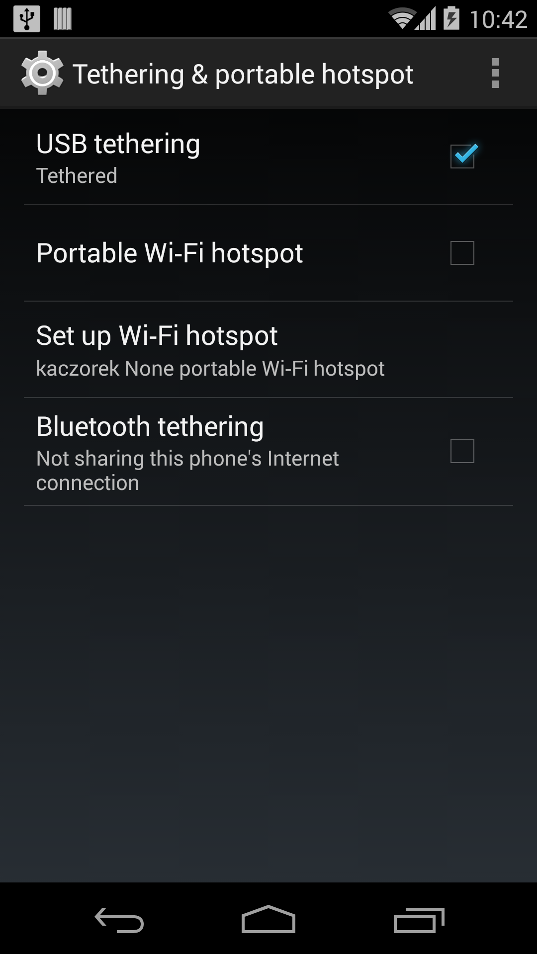 اسکرین شات 4 برنامه USB Tethering