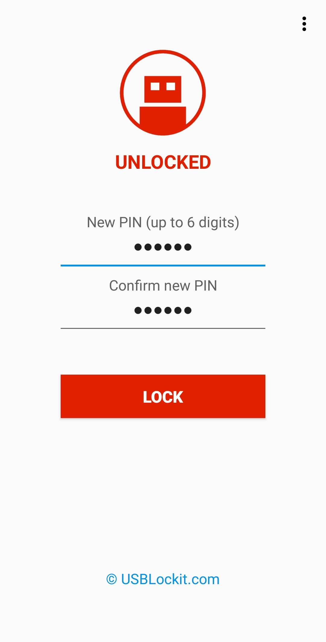 اسکرین شات 3 برنامه USB Lockit - Pendrive Password