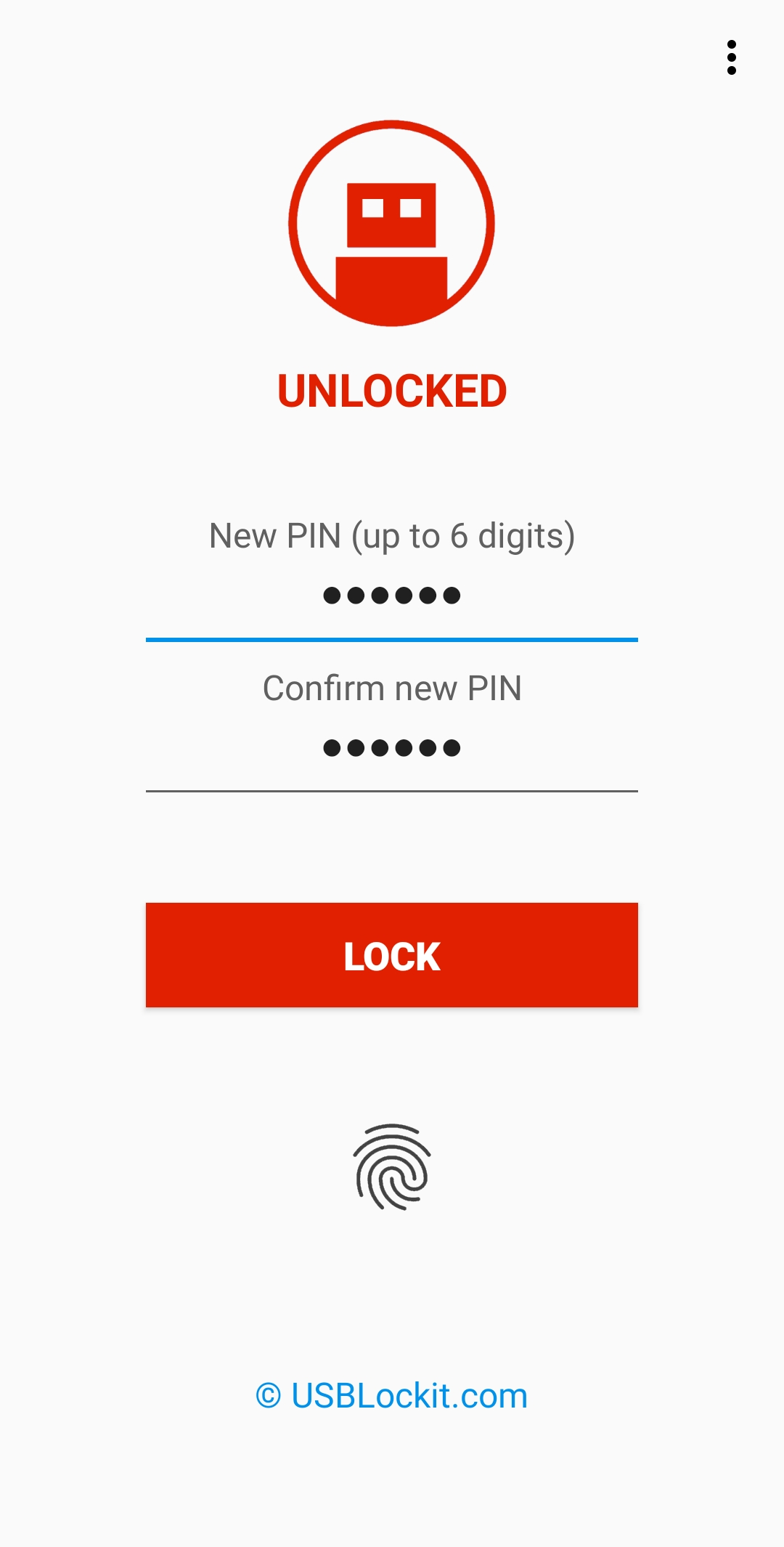 اسکرین شات 3 برنامه USB Lockit - Pendrive Password