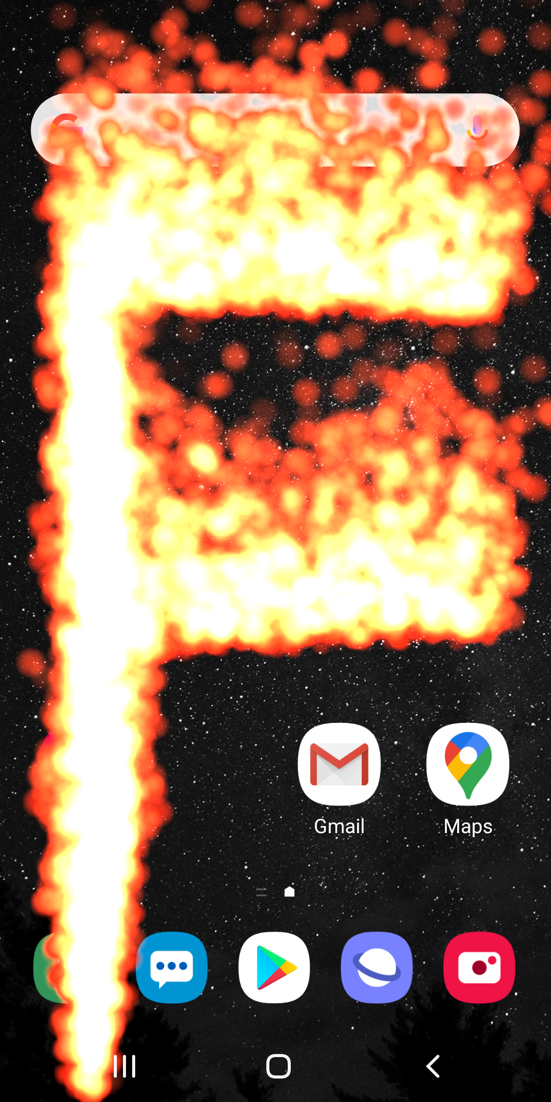 اسکرین شات 1 برنامه Fire in Phone Simulator