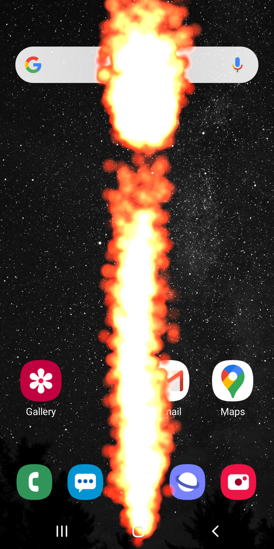 اسکرین شات 2 برنامه Fire in Phone Simulator