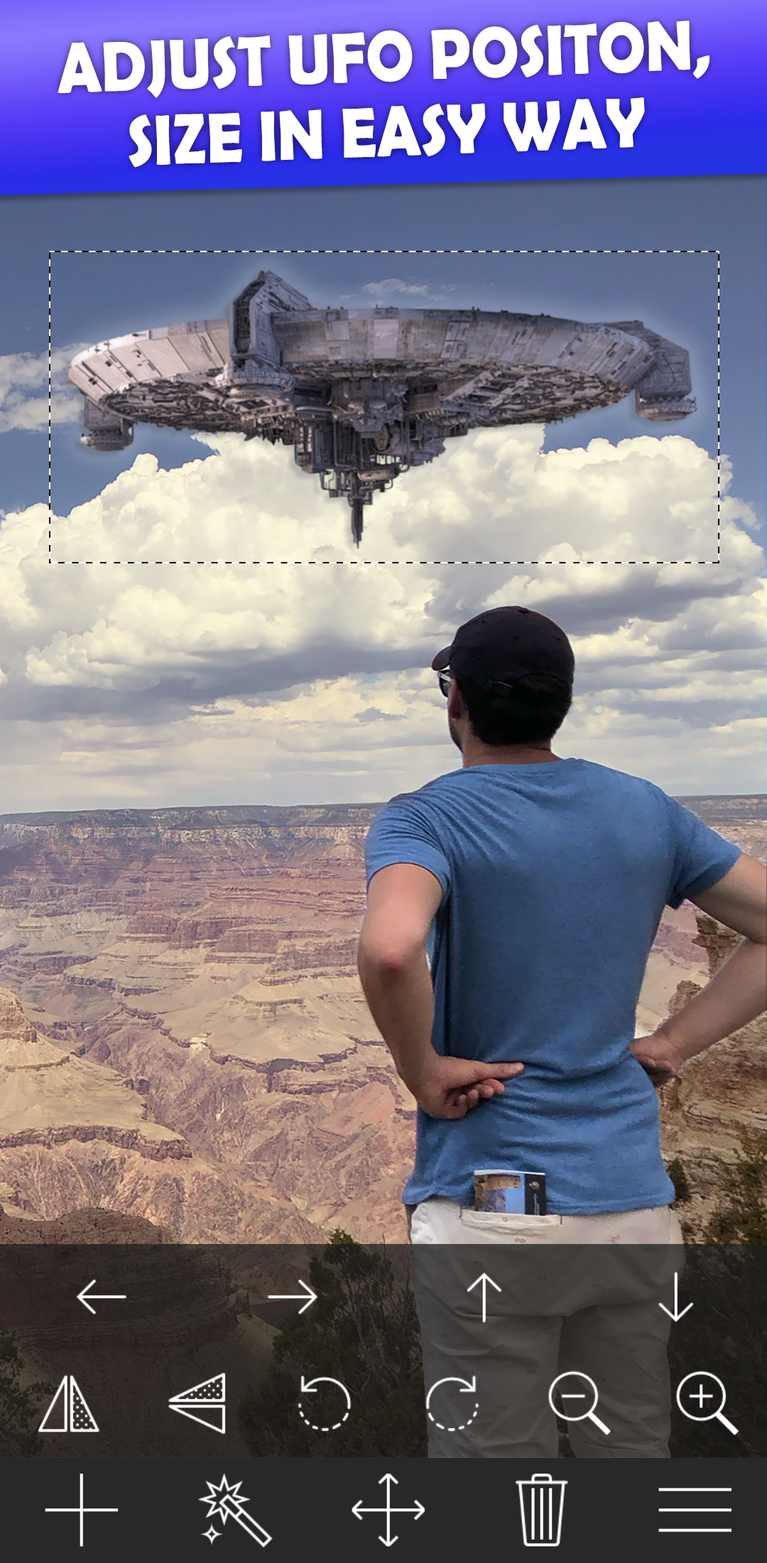 اسکرین شات 2 برنامه UFO in Photo - Photo Editor