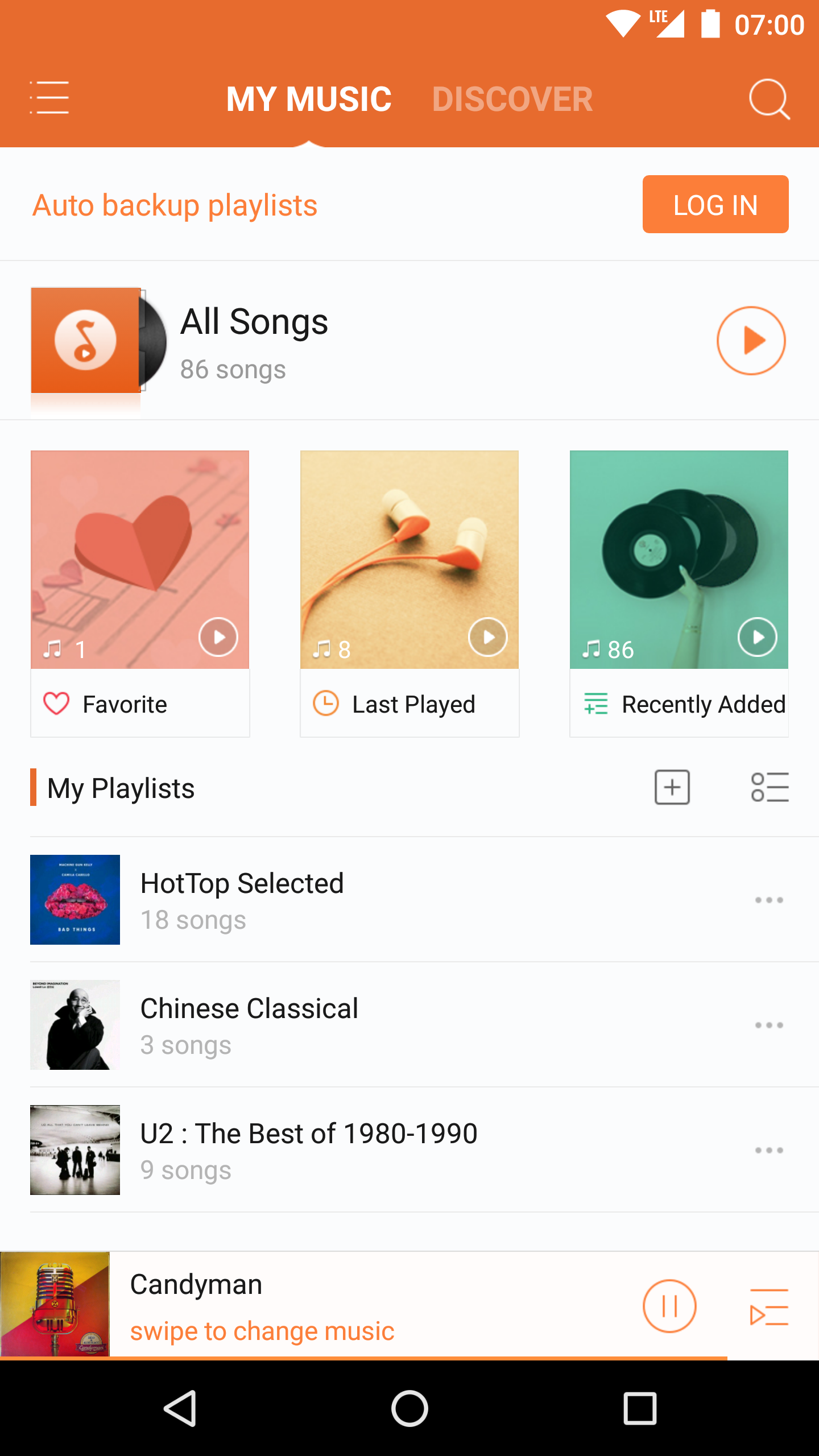 اسکرین شات 1 برنامه Music Player - just LISTENit