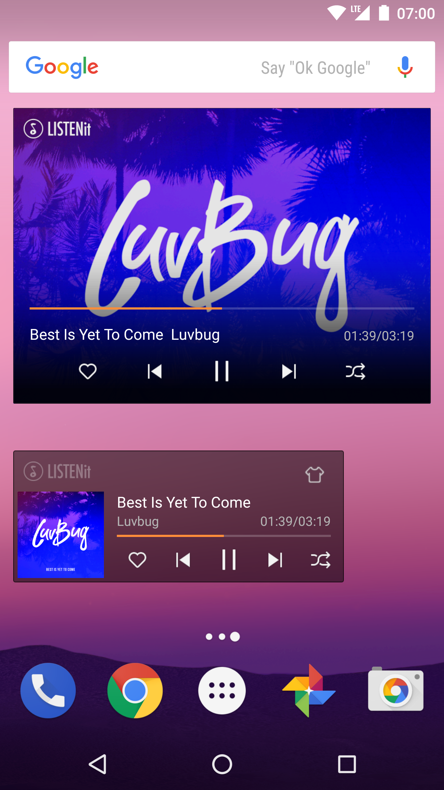 اسکرین شات 8 برنامه Music Player - just LISTENit