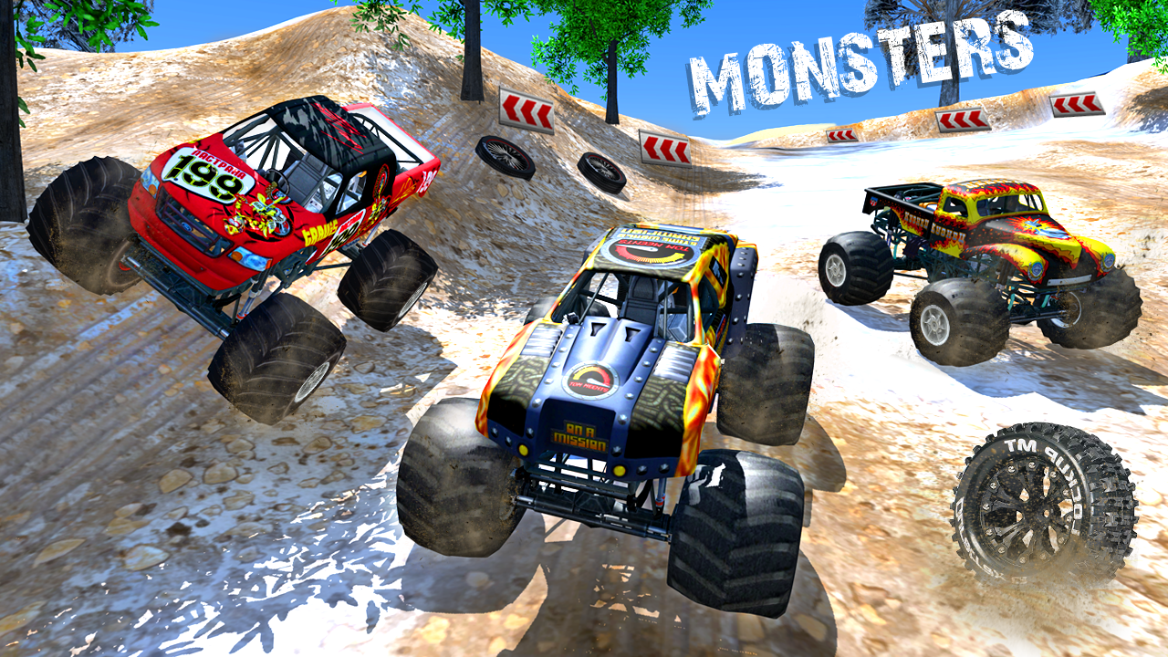 اسکرین شات 4 بازی Monster Truck Stunt 4x4 Games