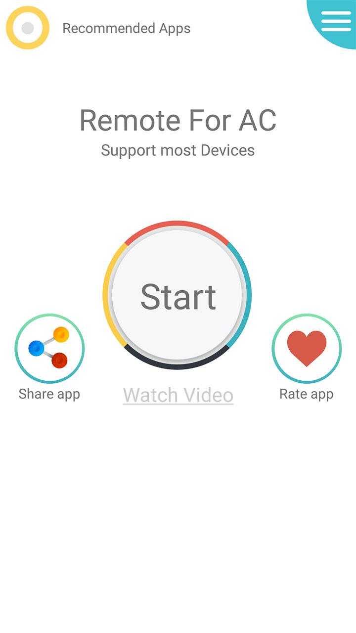 اسکرین شات 1 برنامه AC Remote Control